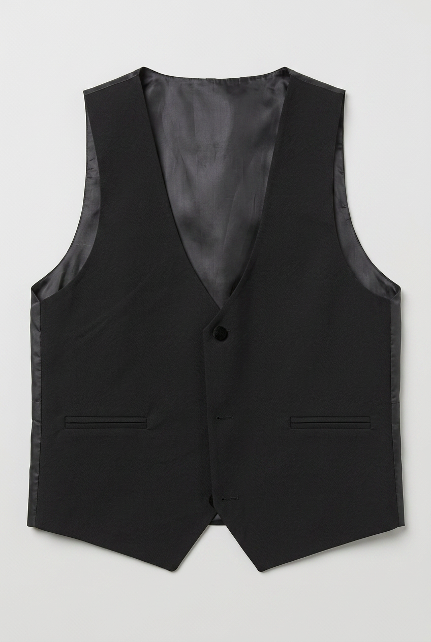 Boys 5-Piece Tuxedo Suit with Removable Velvet Shawl Collar - Black