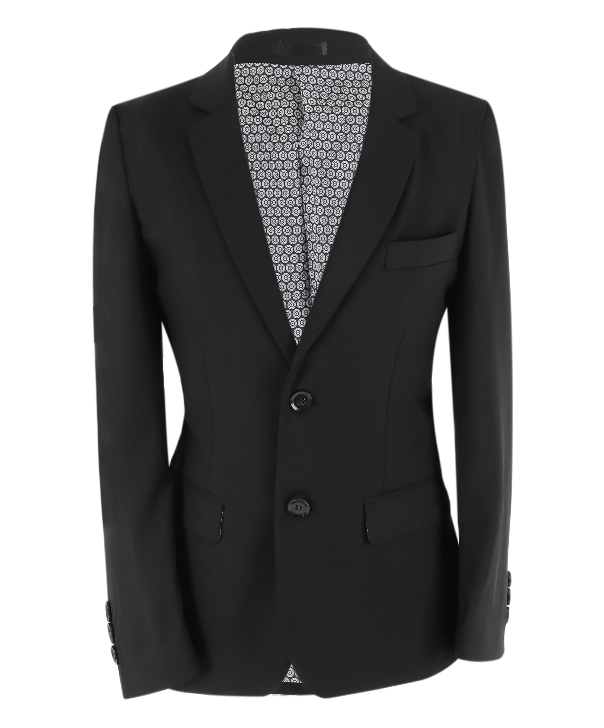 Boys  5 Piece Formal Suit with Waistcoat and Tie - 523 Black