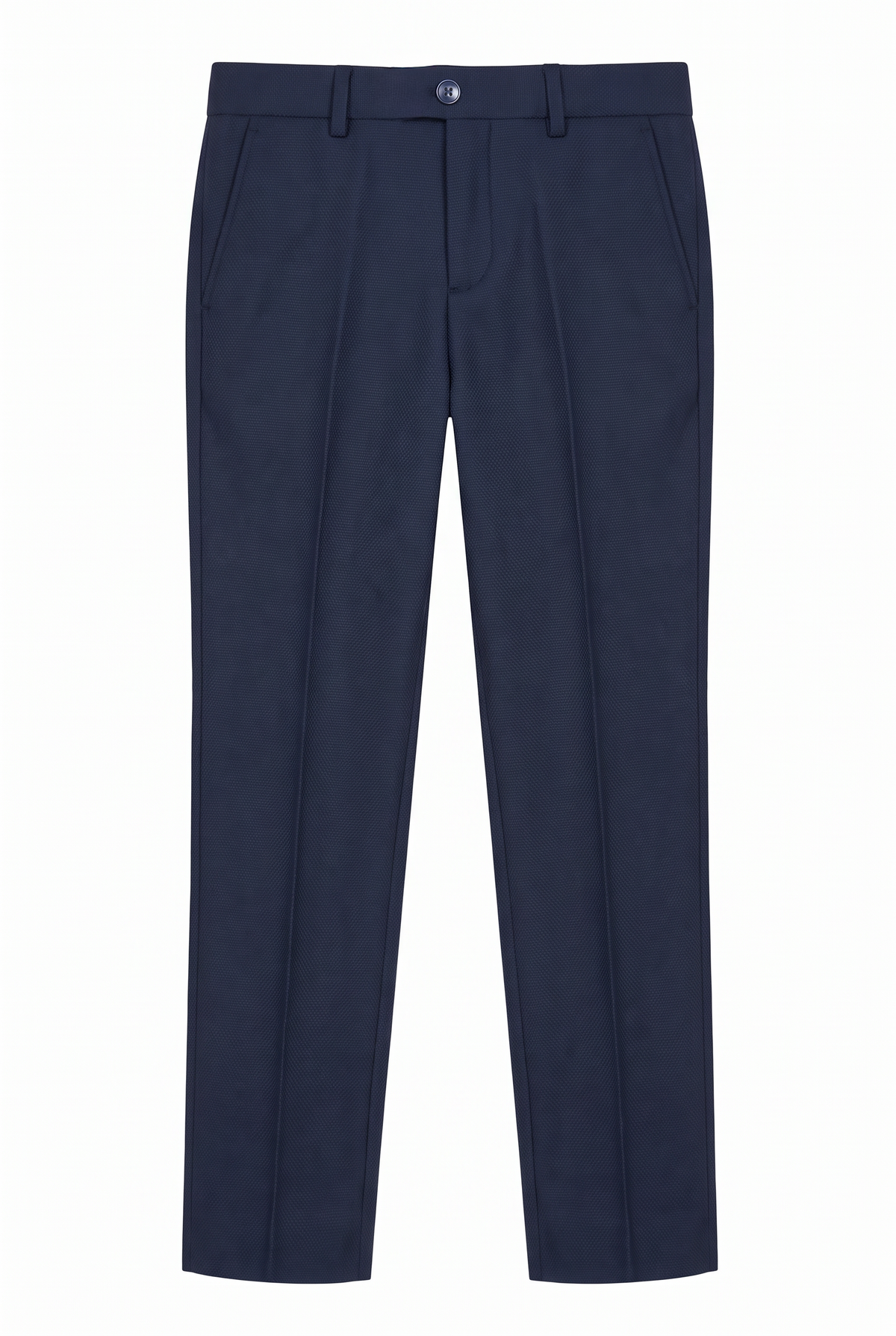 Boys Burgundy 6-Piece Textured Tuxedo Suit - BIYELI Trousers Picture