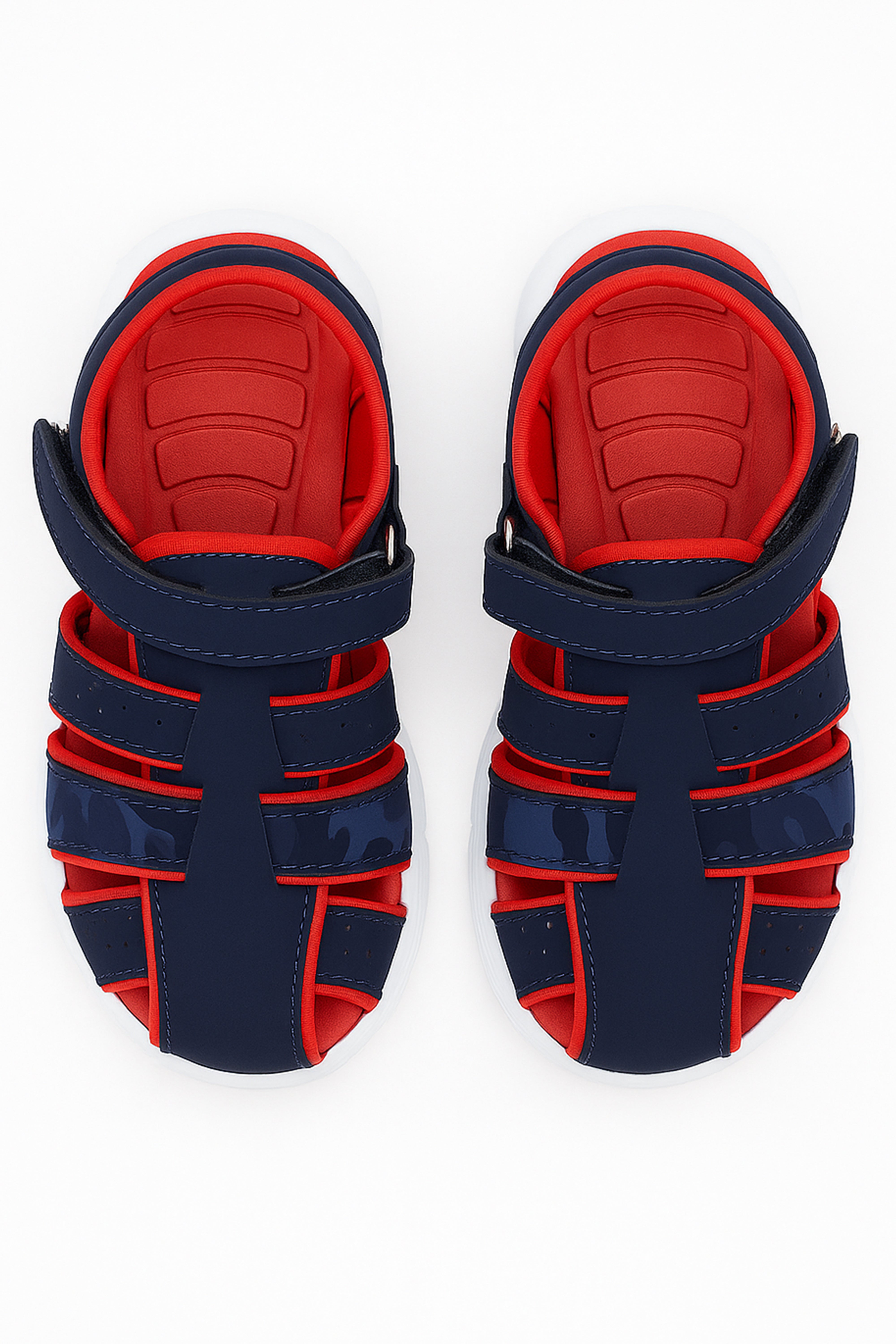 Boys Casual Trekking Summer Sandals - Navy Blue Front Picture
