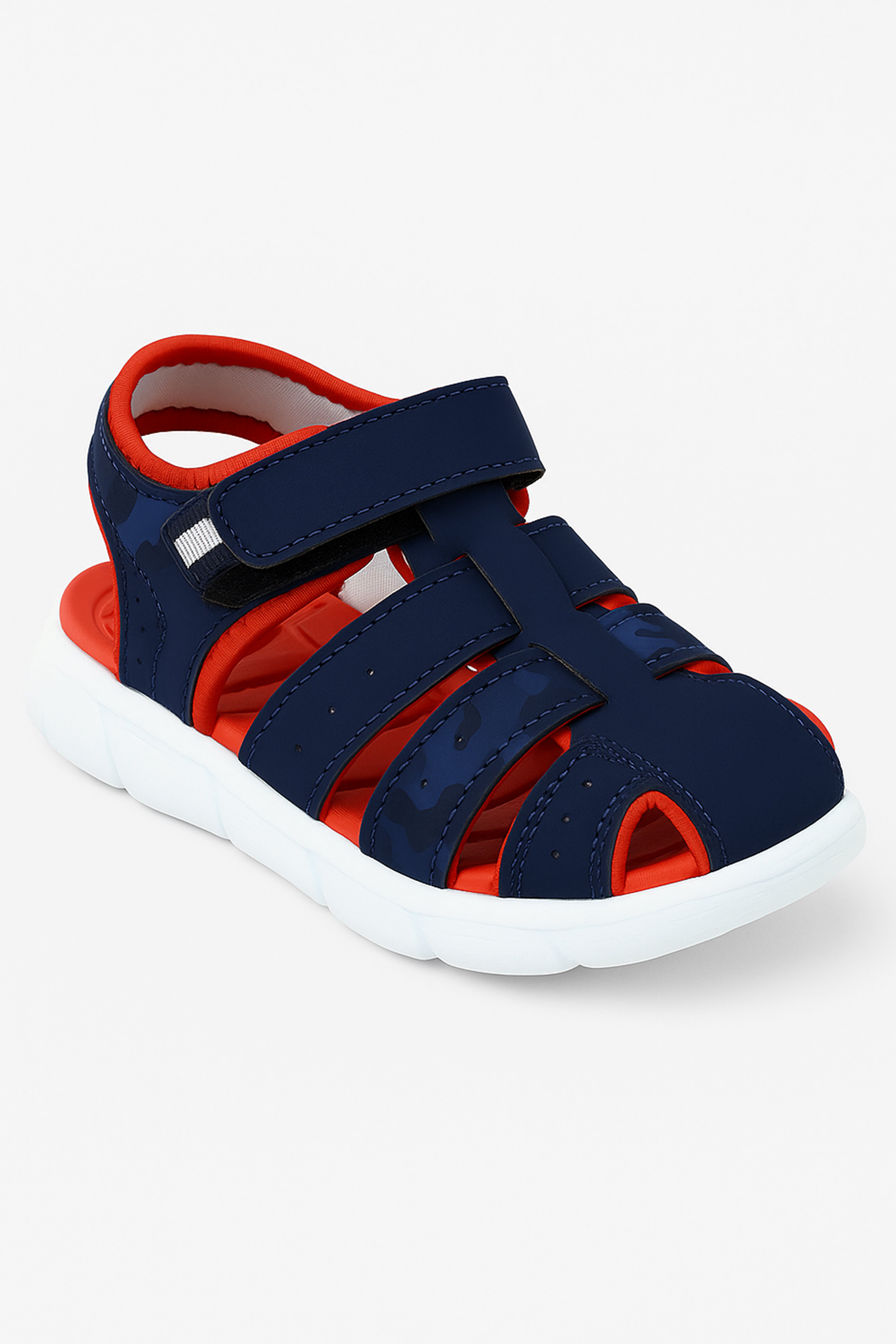 Boys Casual Trekking Summer Sandals - Navy Blue Side Picture