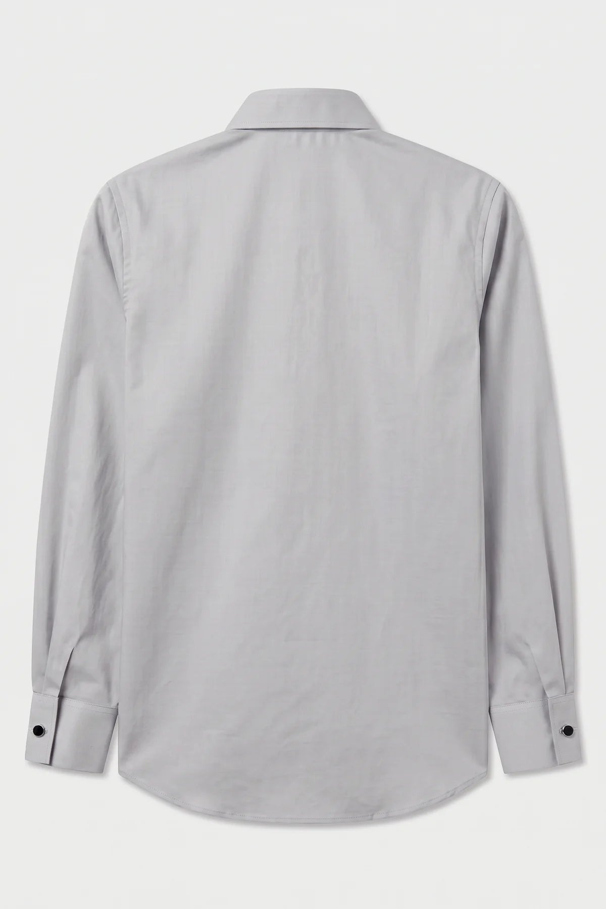 Boys Classic Collar Dress Shirt with Cufflinks -  Stone Grey
