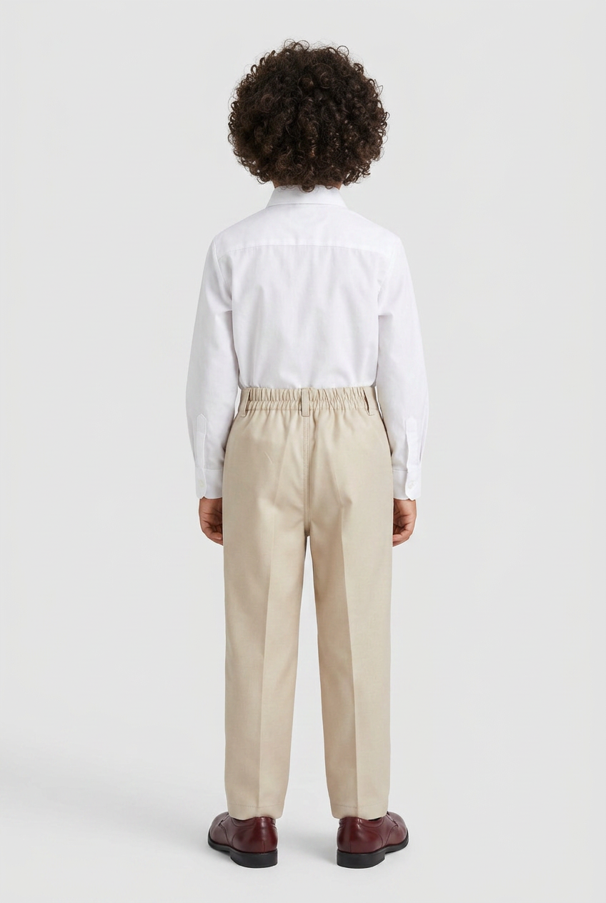 Boys Formal  Suit Trousers - Beige