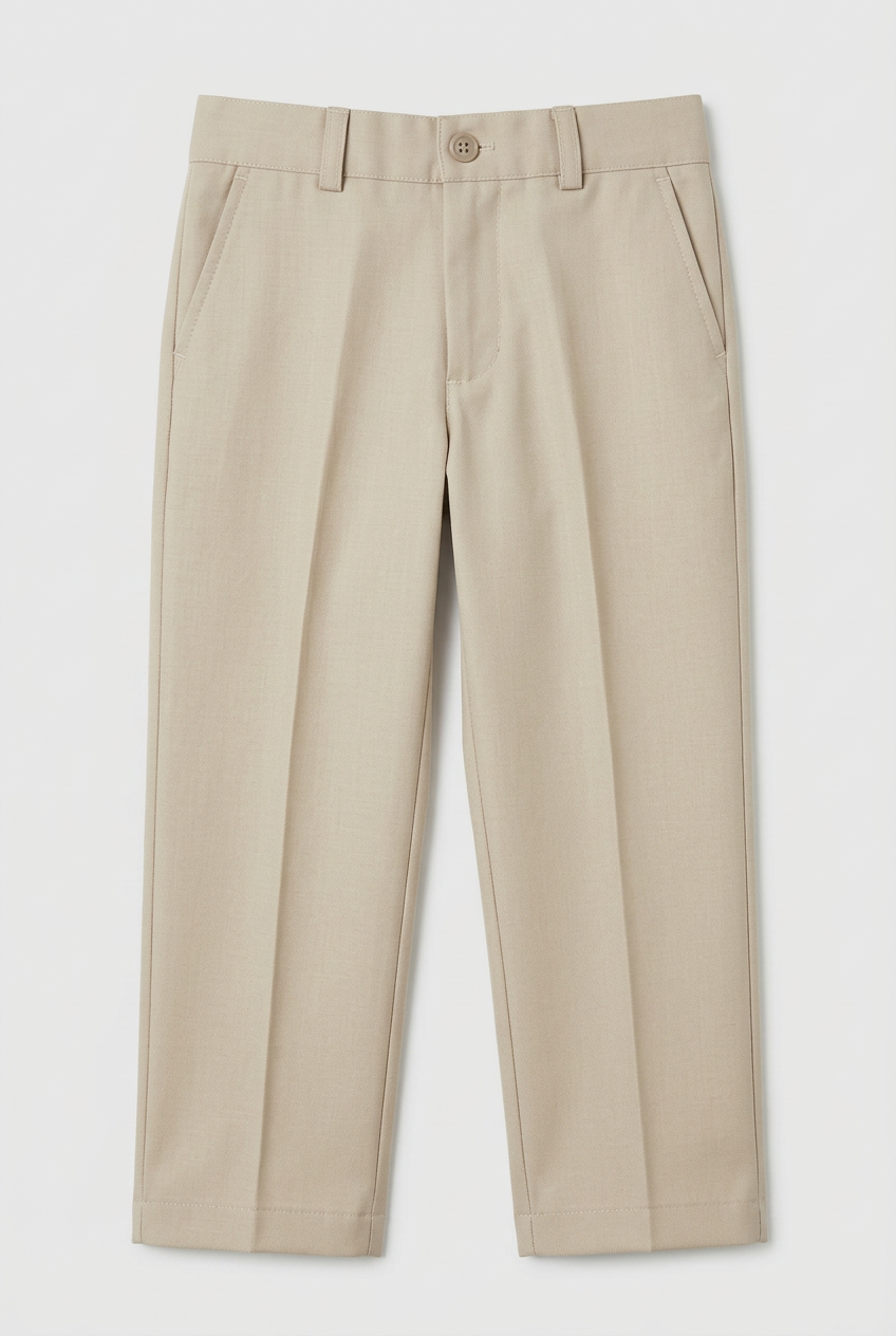 Boys Formal  Suit Trousers - Beige