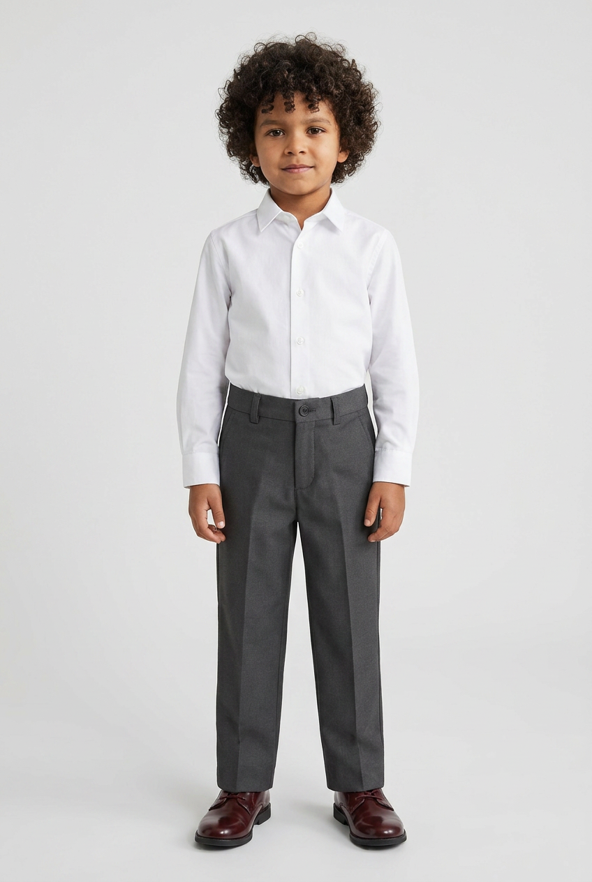 Boys Formal  Suit Trousers - Grey