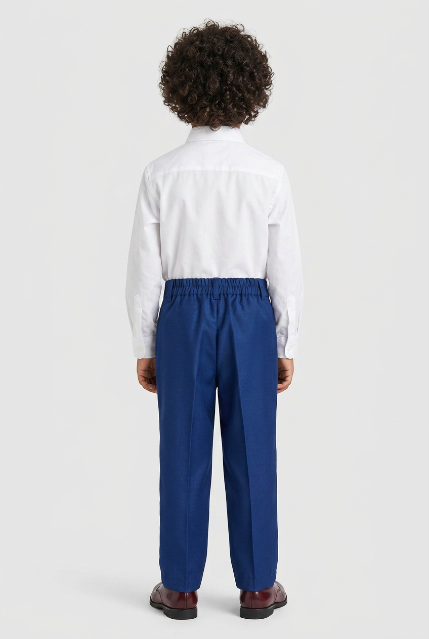 Boys Formal  Suit Trousers - Navy Blue
