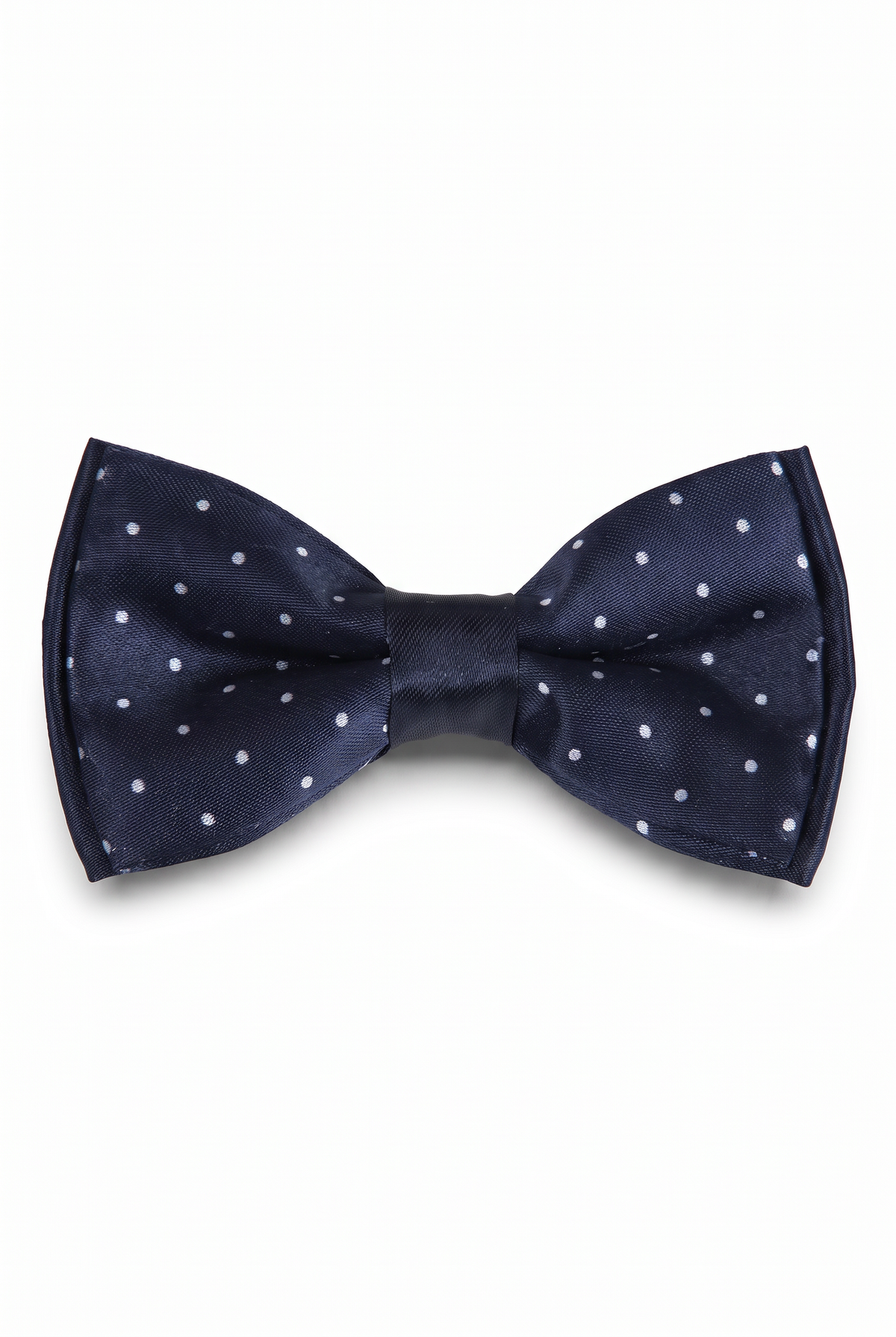 Boys Polka Dot Bow Tie - BWP Navy Blue