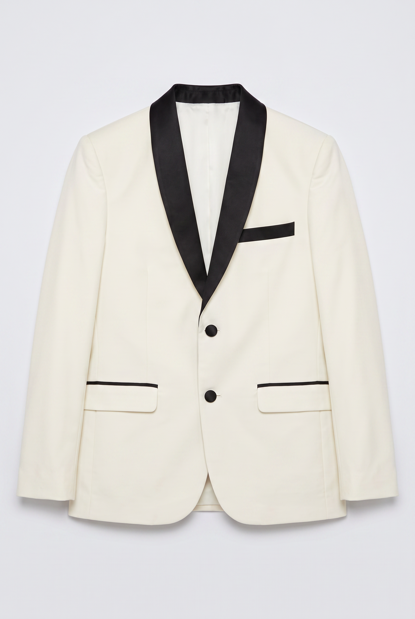 Boys Sheen Lapel Tuxedo Dinner Suit - Ivory