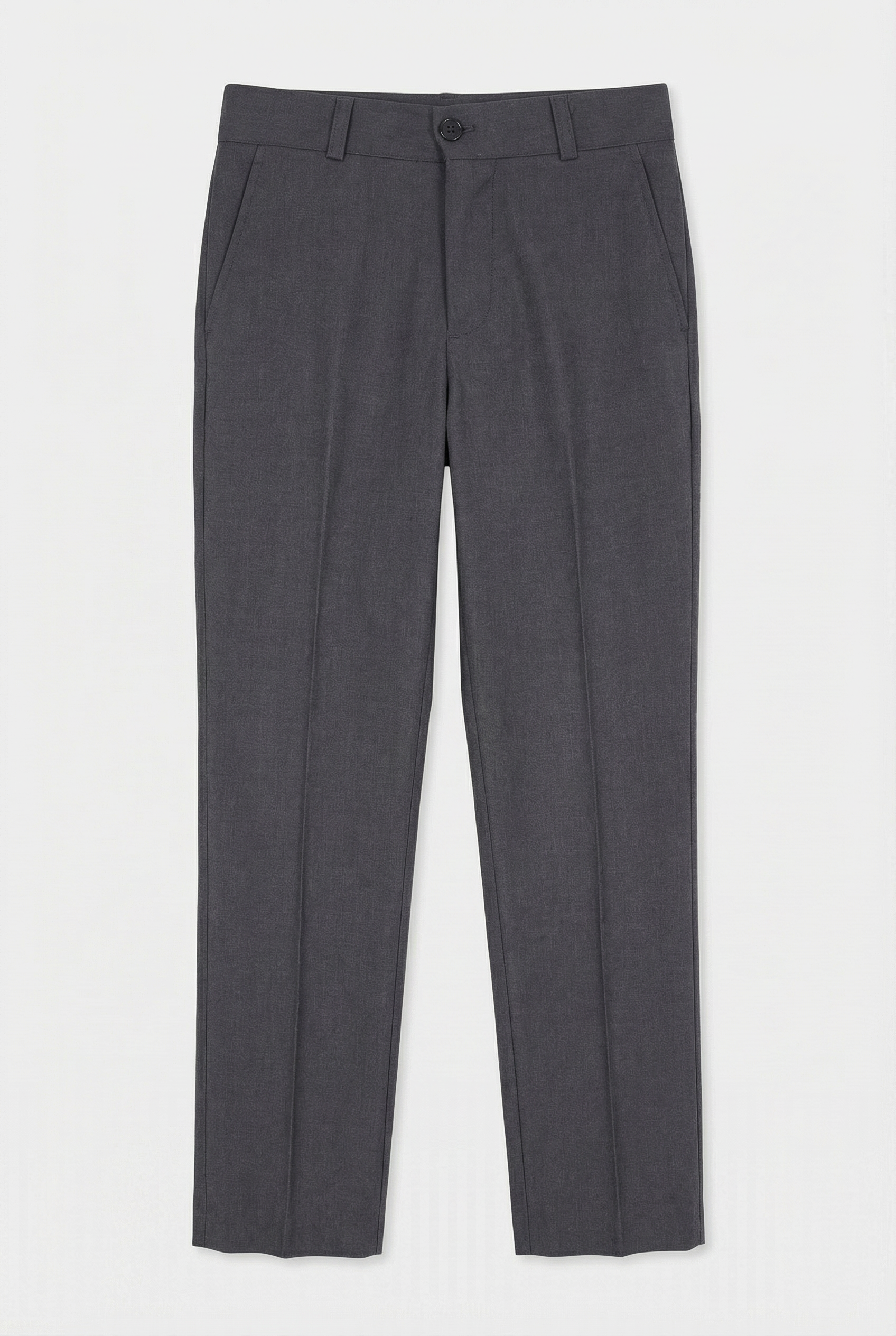 Boys Slim Fit Piping Grey Suit with Floral Waisctoat Set - Grey
