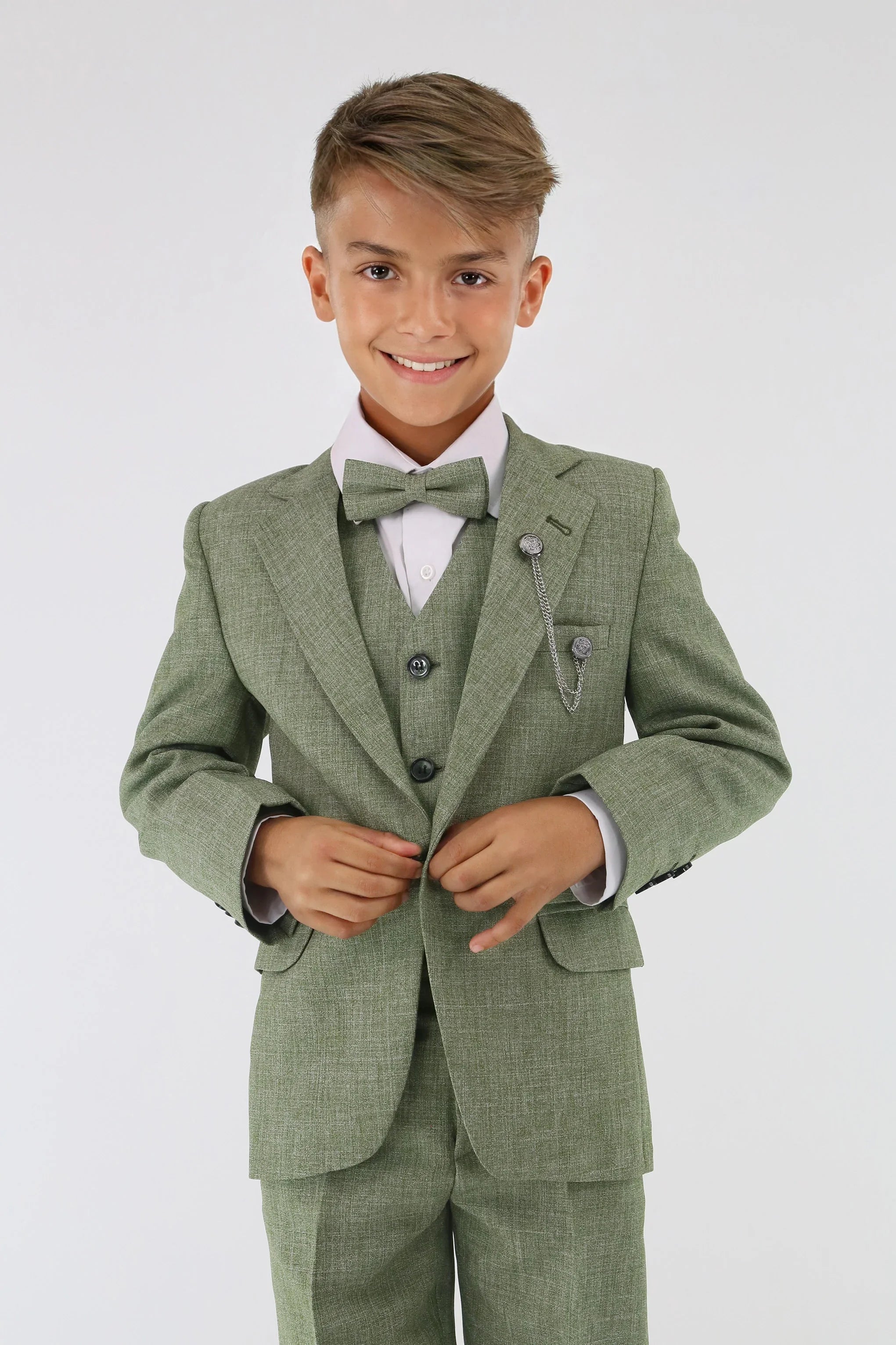 Completo 5 Pezzi Pageboy Per Bambino - Smoking Coda Mattutina, Battesimo Comunione