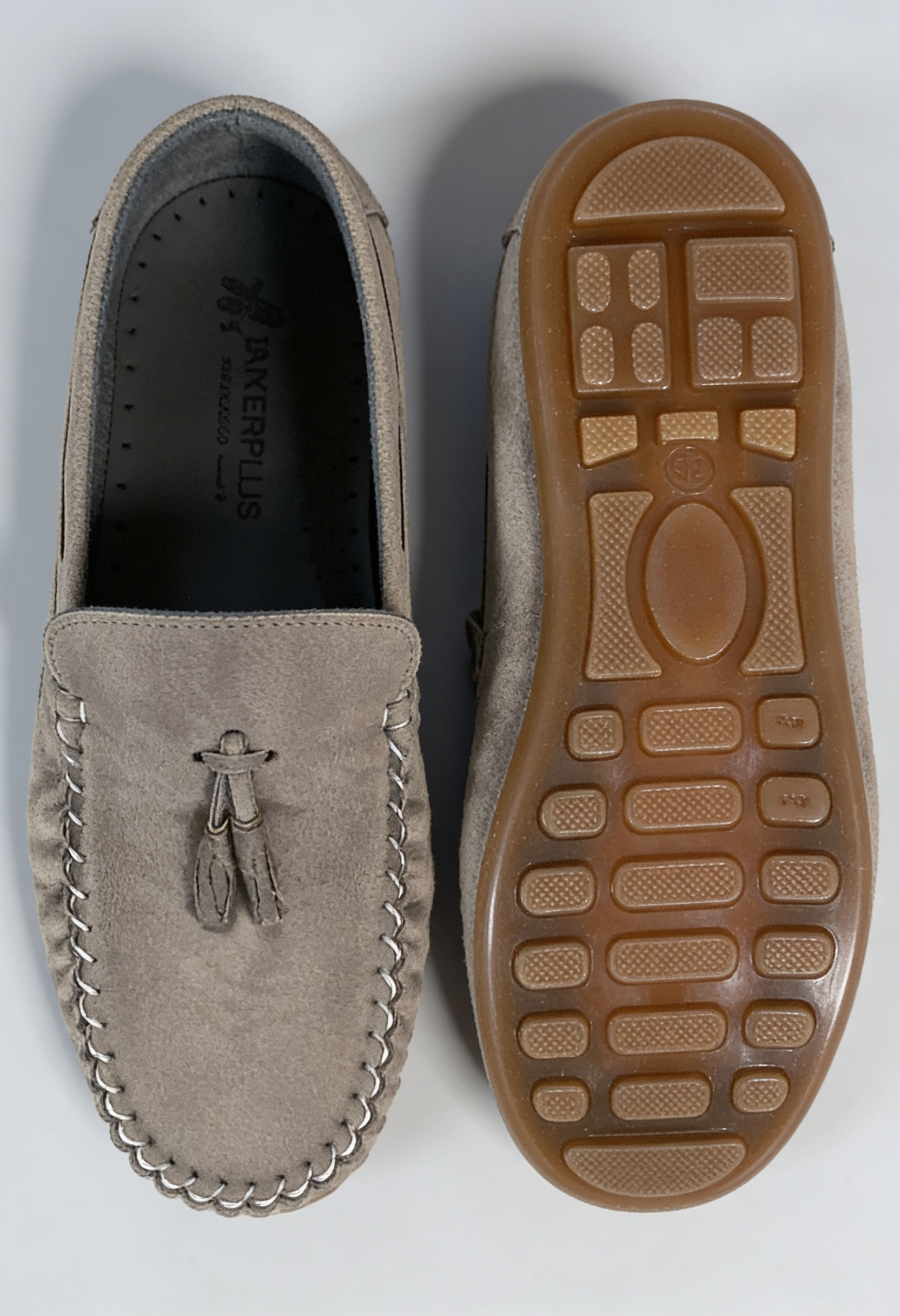 Boys Slip on Tassel Suede Penny Loafer - BABYLON - Sand Beige