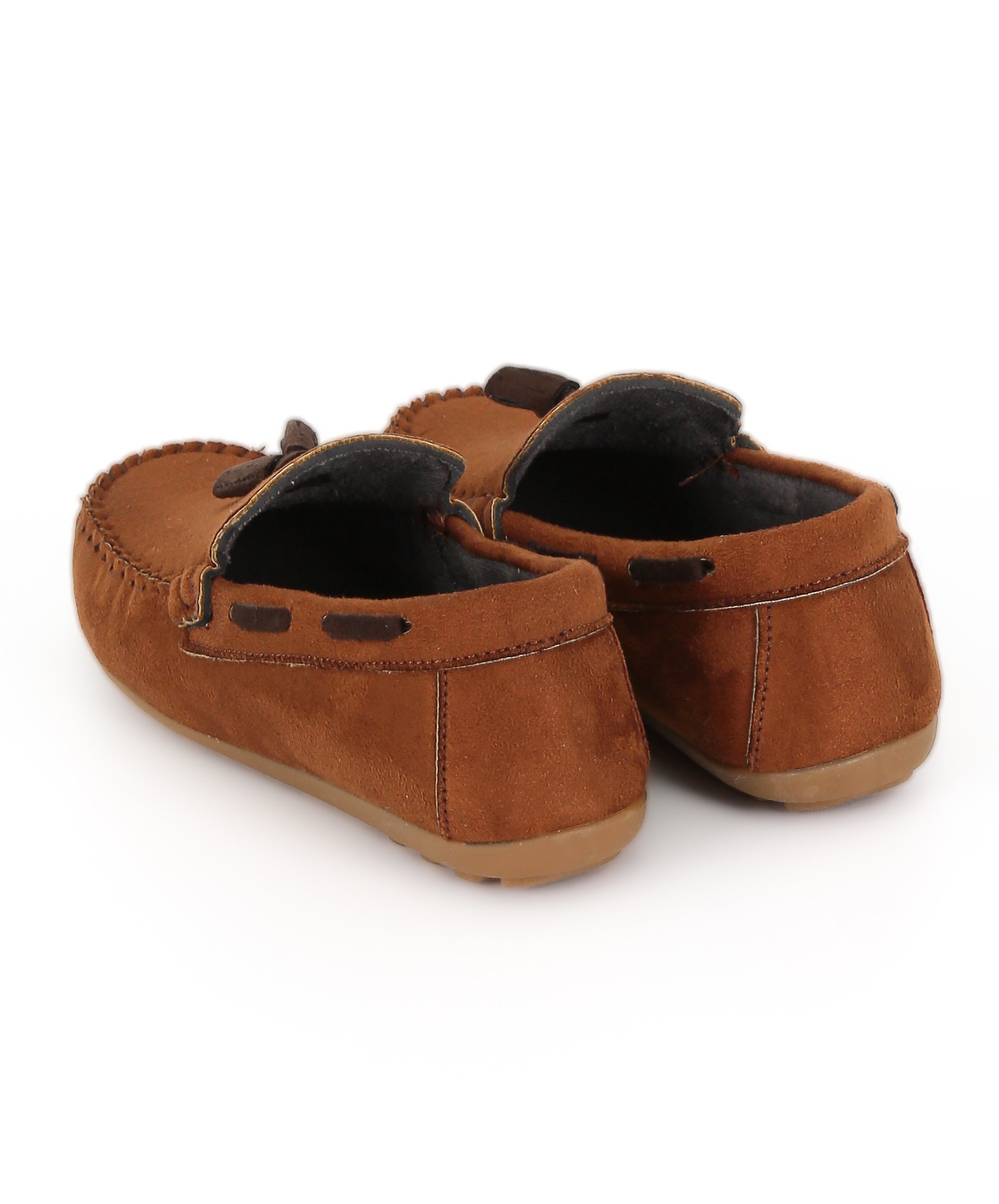 Boys Slip on Tassel Suede Penny Loafer - BABYLON - Tan Brown