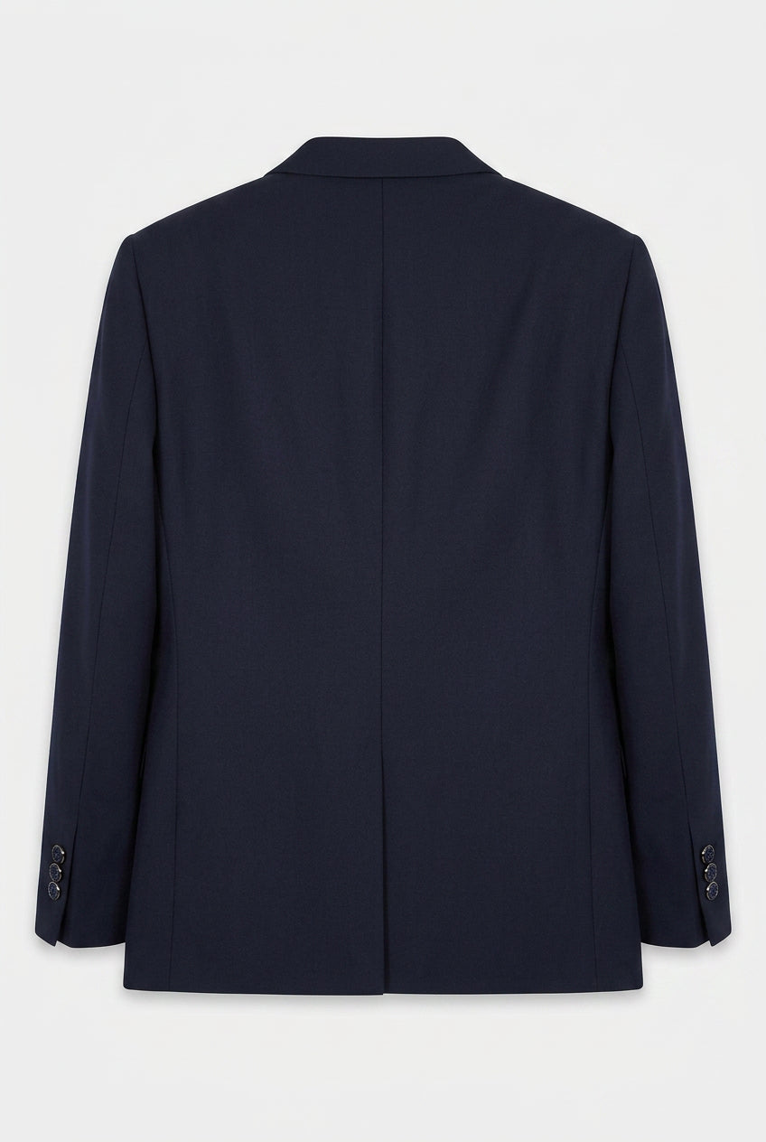 Boys Tuxedo Dinner Suit with Double Breasted Waistcoat - DAMATLIK  6-Piece  - Navy