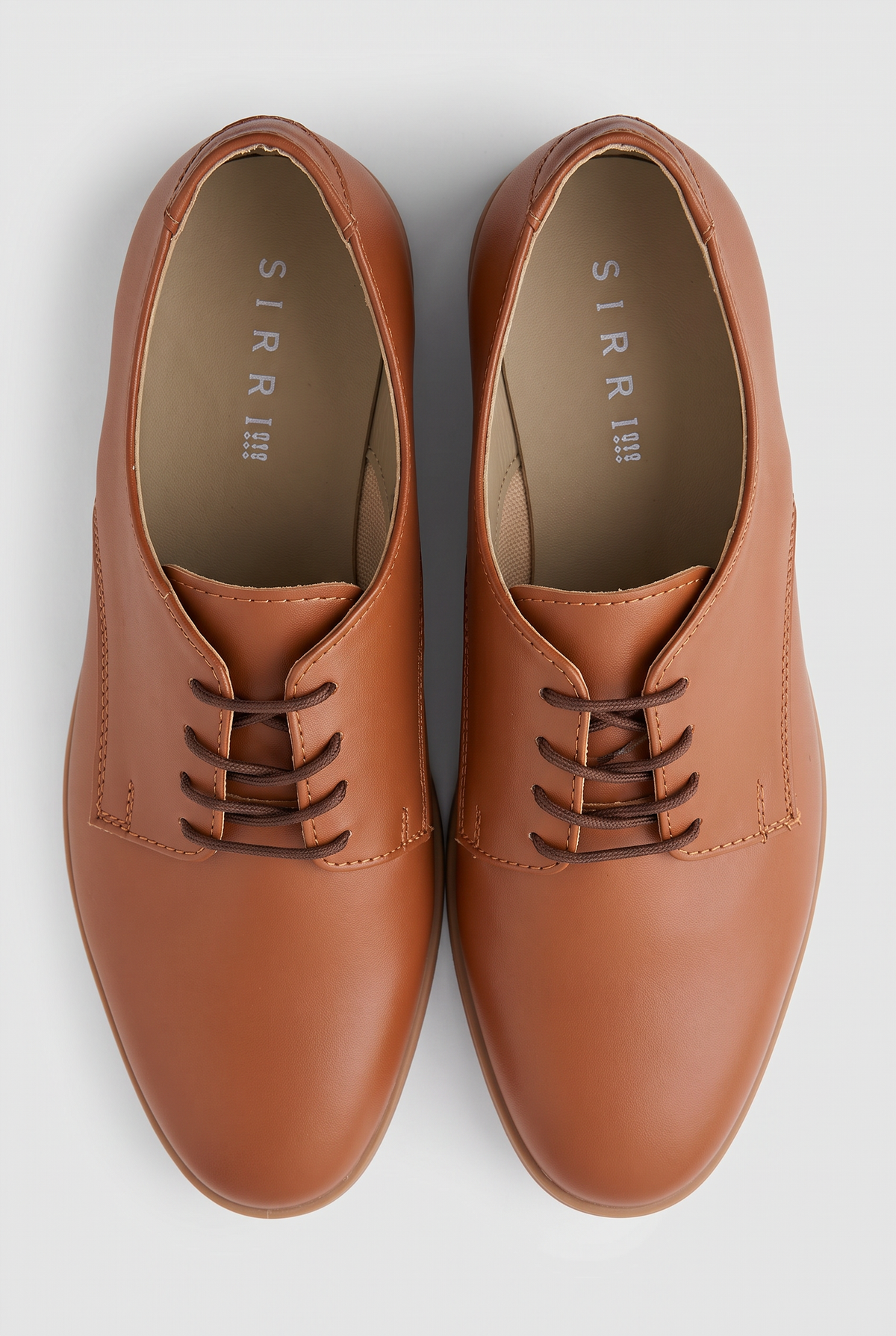 Boys Woven Leather Loafers - Denver - Tan Brown Front Picture