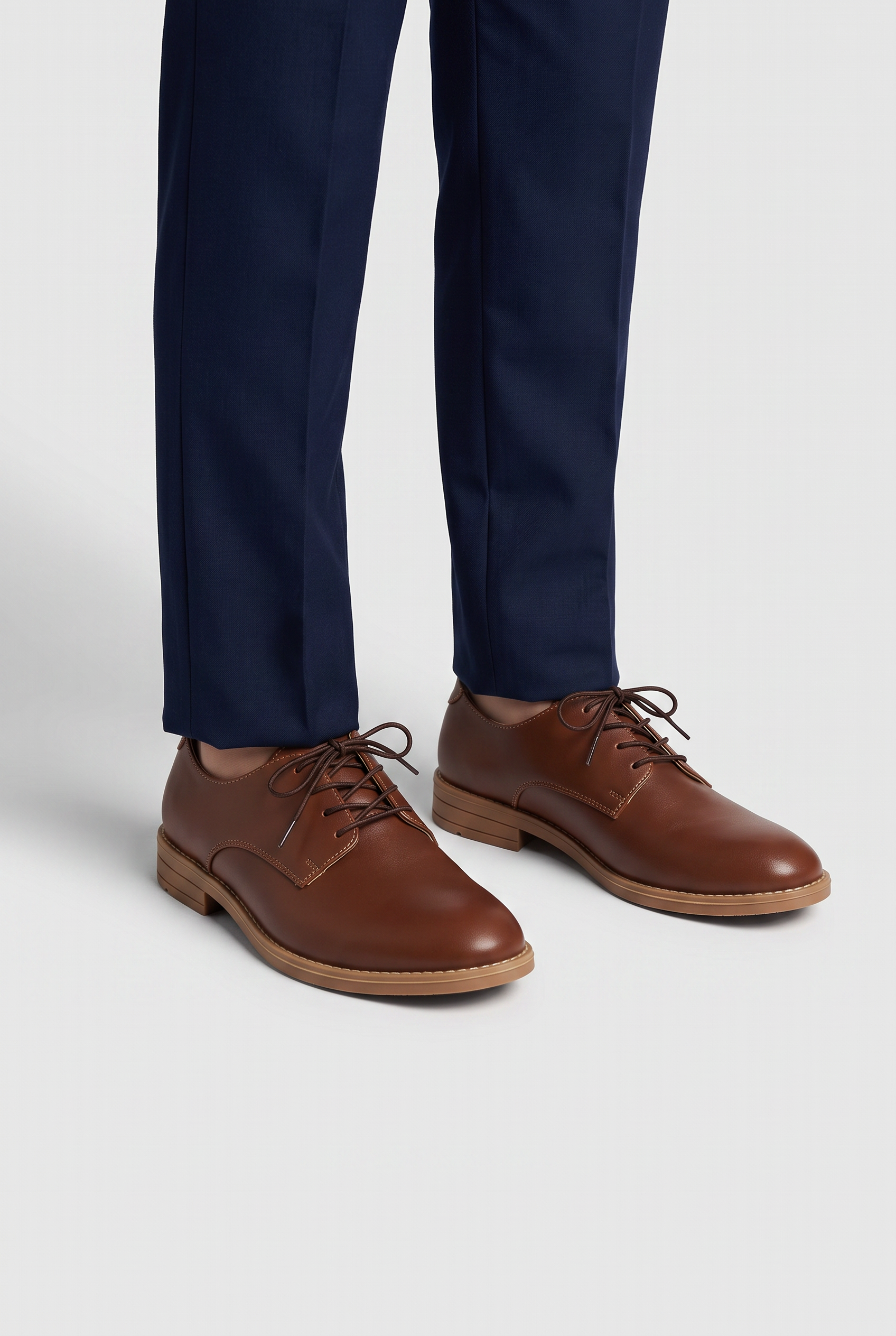 Boys Woven Leather Loafers - Orlando - Dark Brown