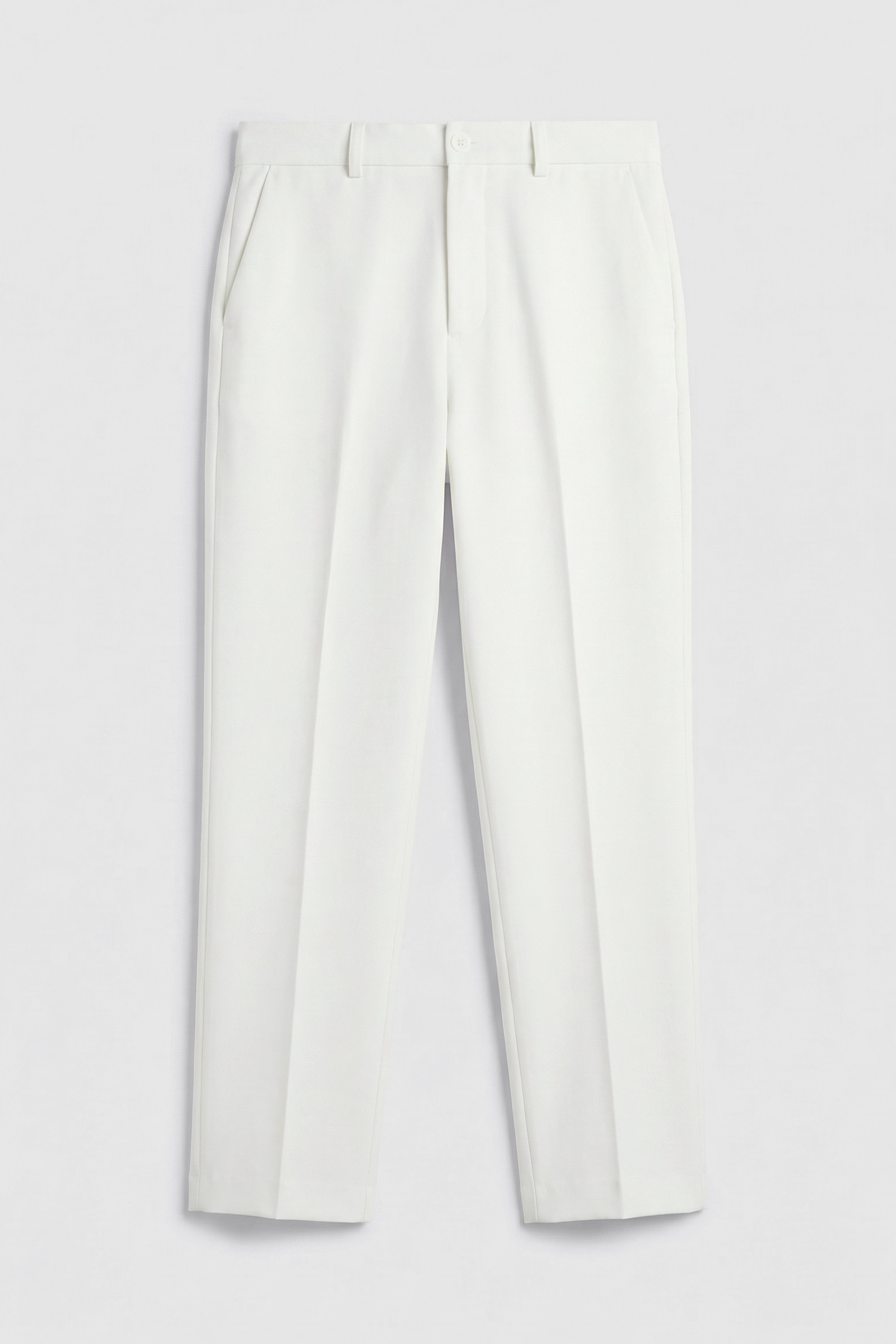 Boys 5 PC Ivory Suit Set, with Double-breasted Vest - Ivory Trousers Picture