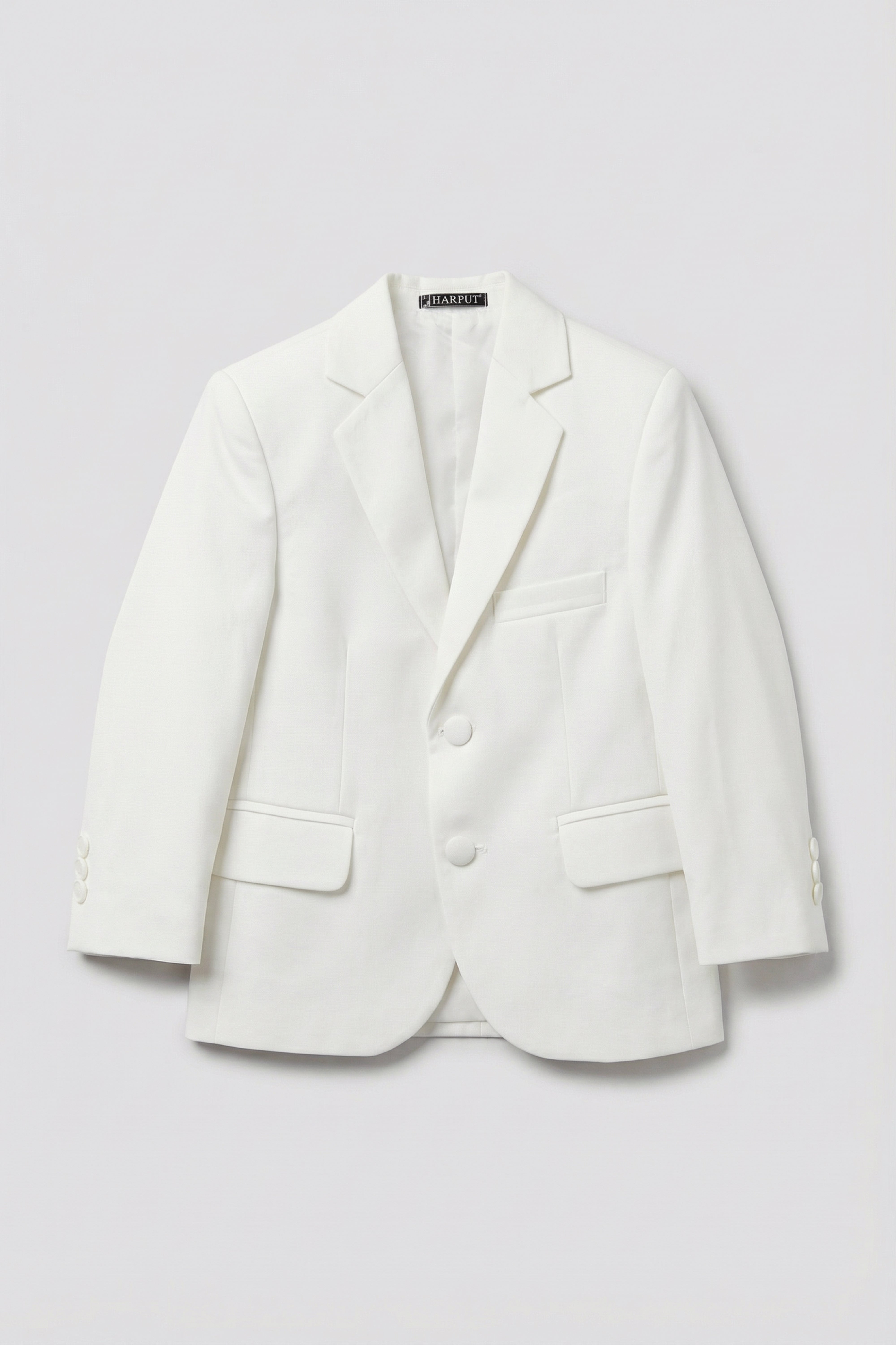 Boys 5 PC Ivory Suit Set, with Double-breasted Vest - Ivory Blazer Picture