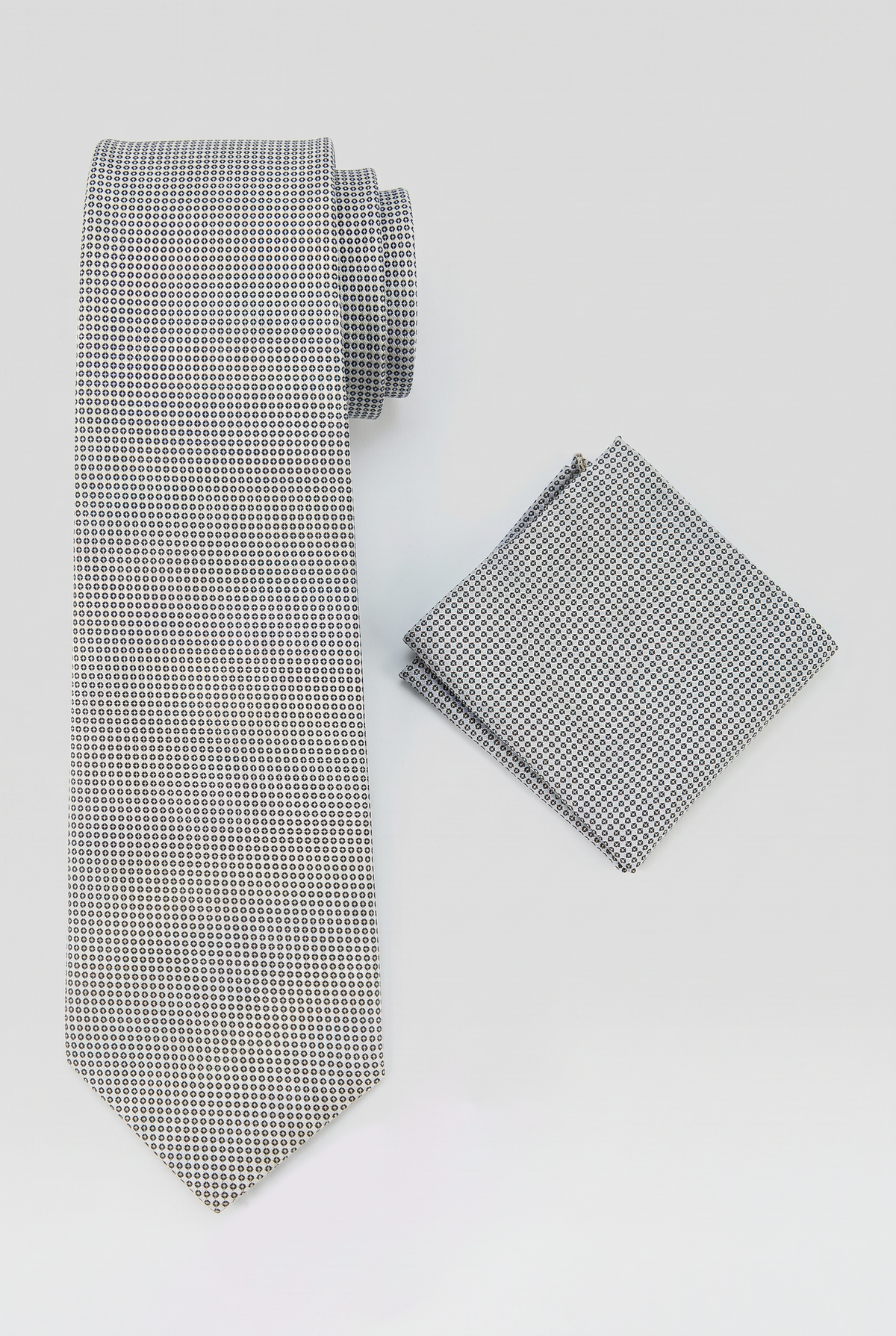 Boys’ 7-Piece Self-Patterned Formal Suit Set - Planet - Grey