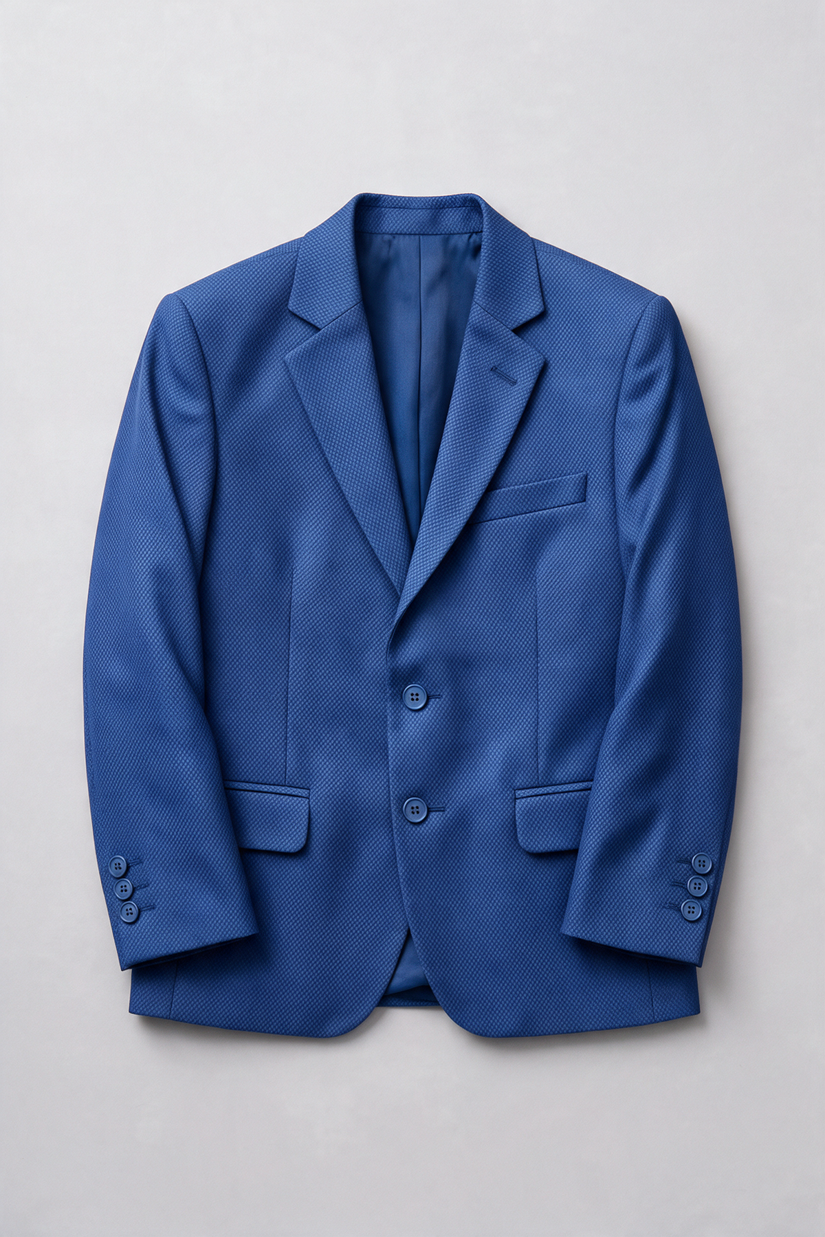 Boys’ 7-Piece Self-Patterned Formal Suit Set - Planet - Indigo Blue