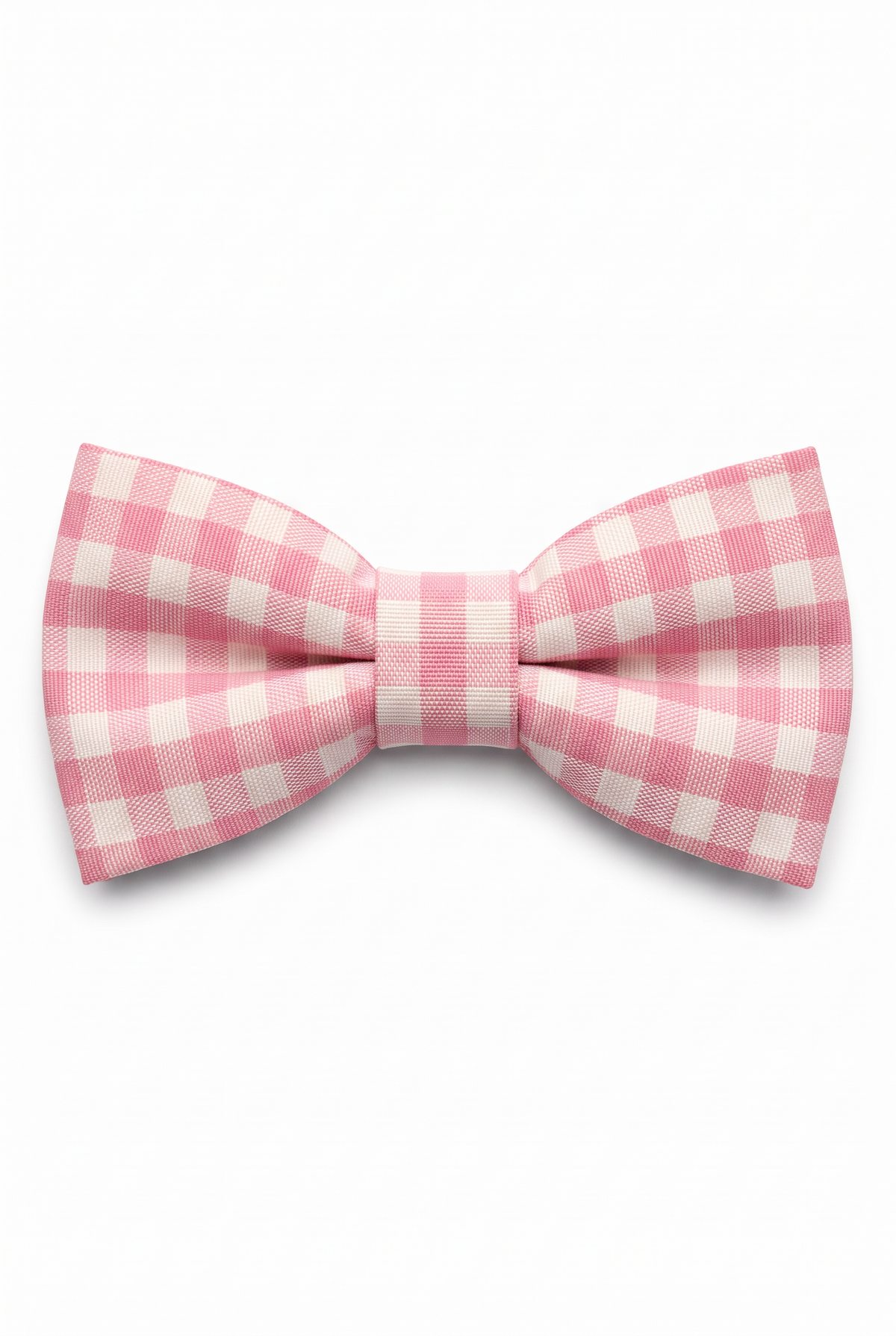 Boys' Checkered Bow Tie - BWC - Light Pink Bow tie picture