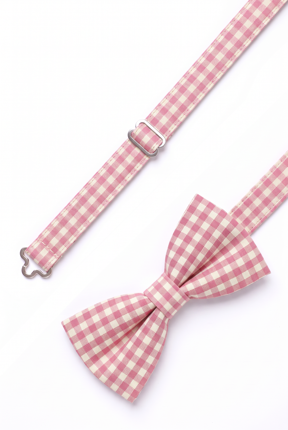 Boys' Checkered Bow Tie - BWC - Light Pink Bow tie  
