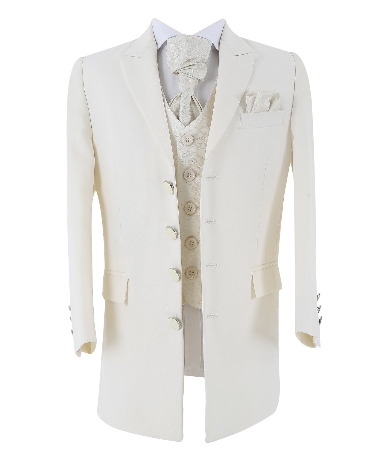 Boys Complete Tail Morning Suit - Cream - Ivory