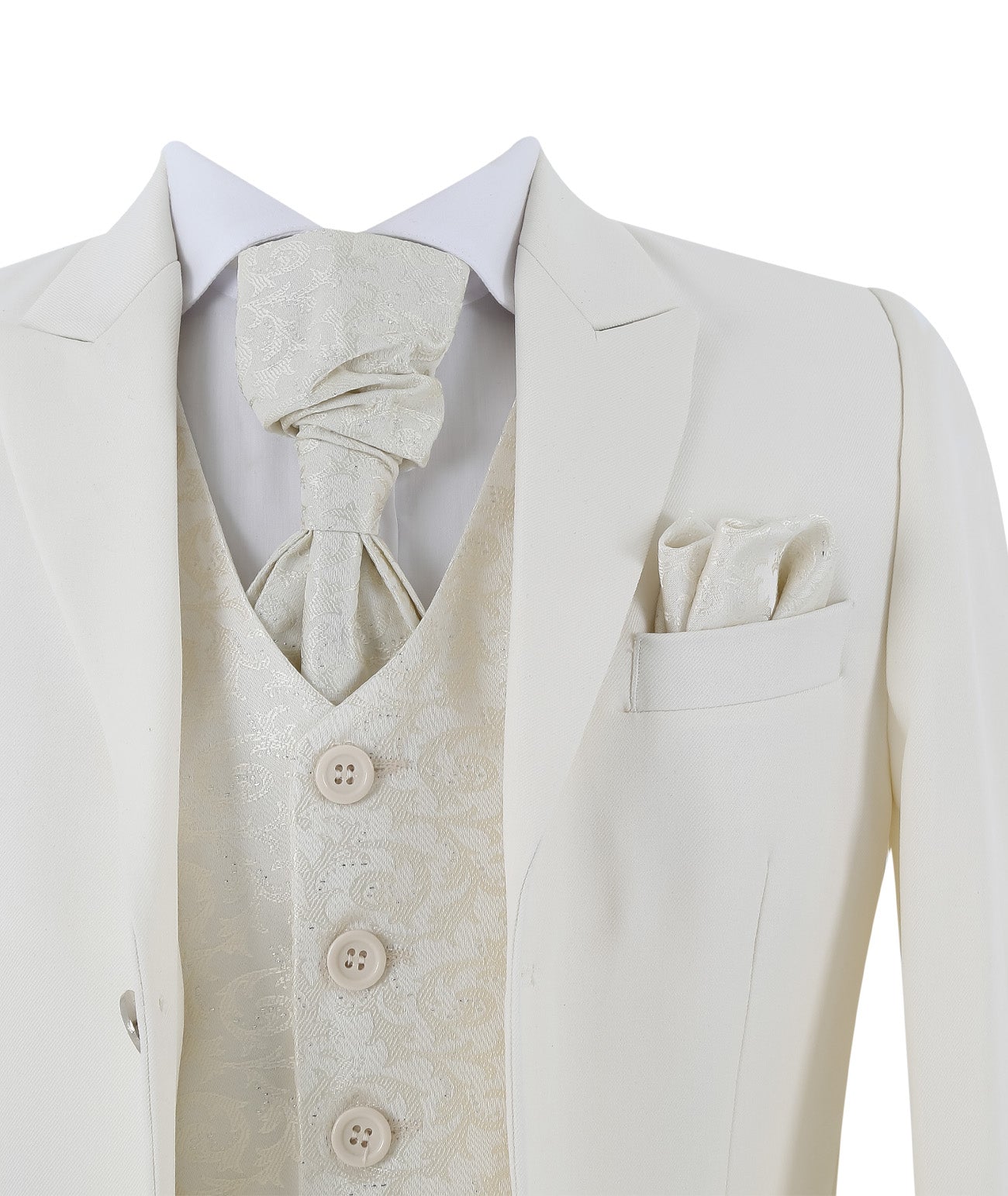 Boys Complete Tail Morning Suit - Cream - Ivory