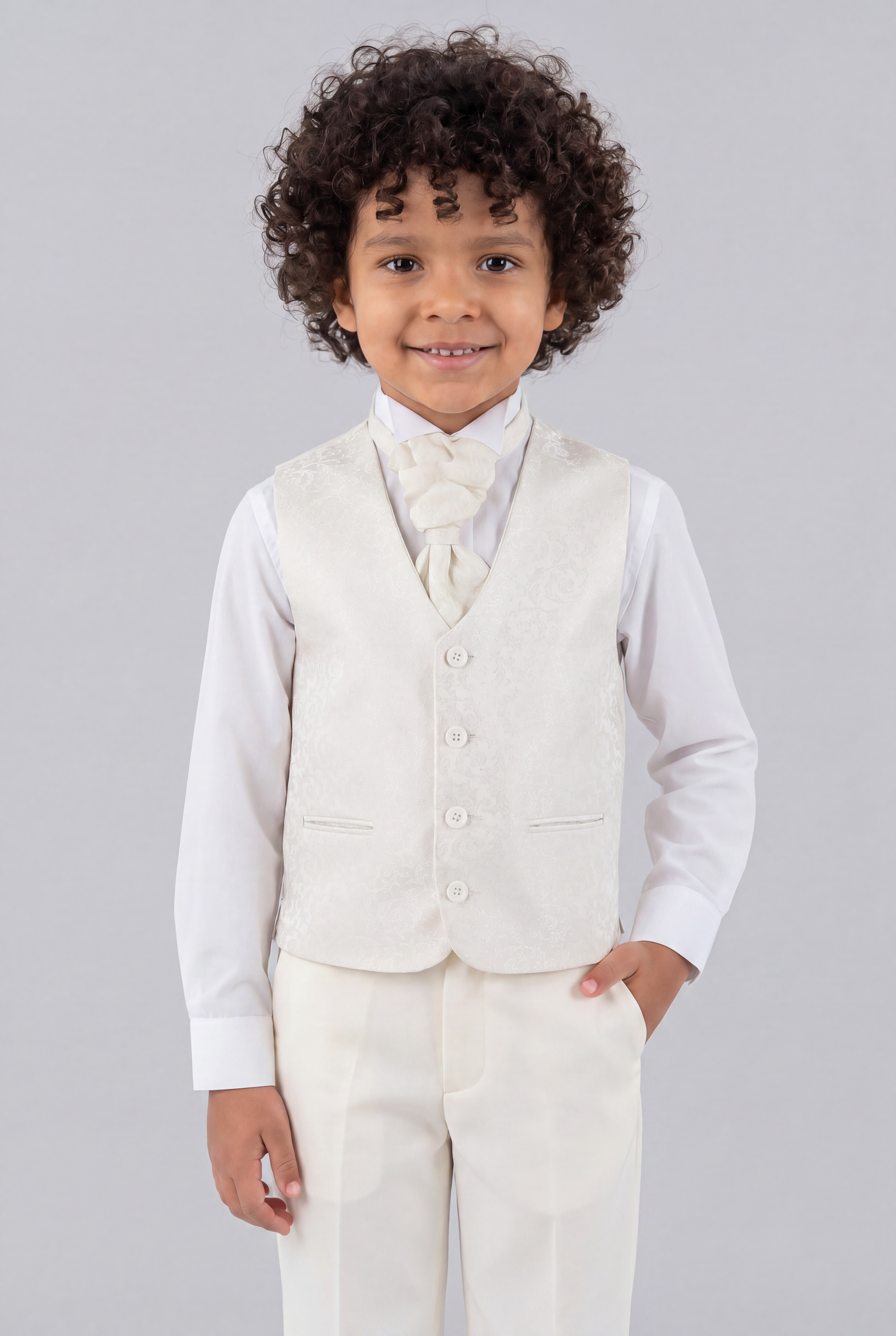 Boys Complete Tail Morning Suit - Cream - Ivory