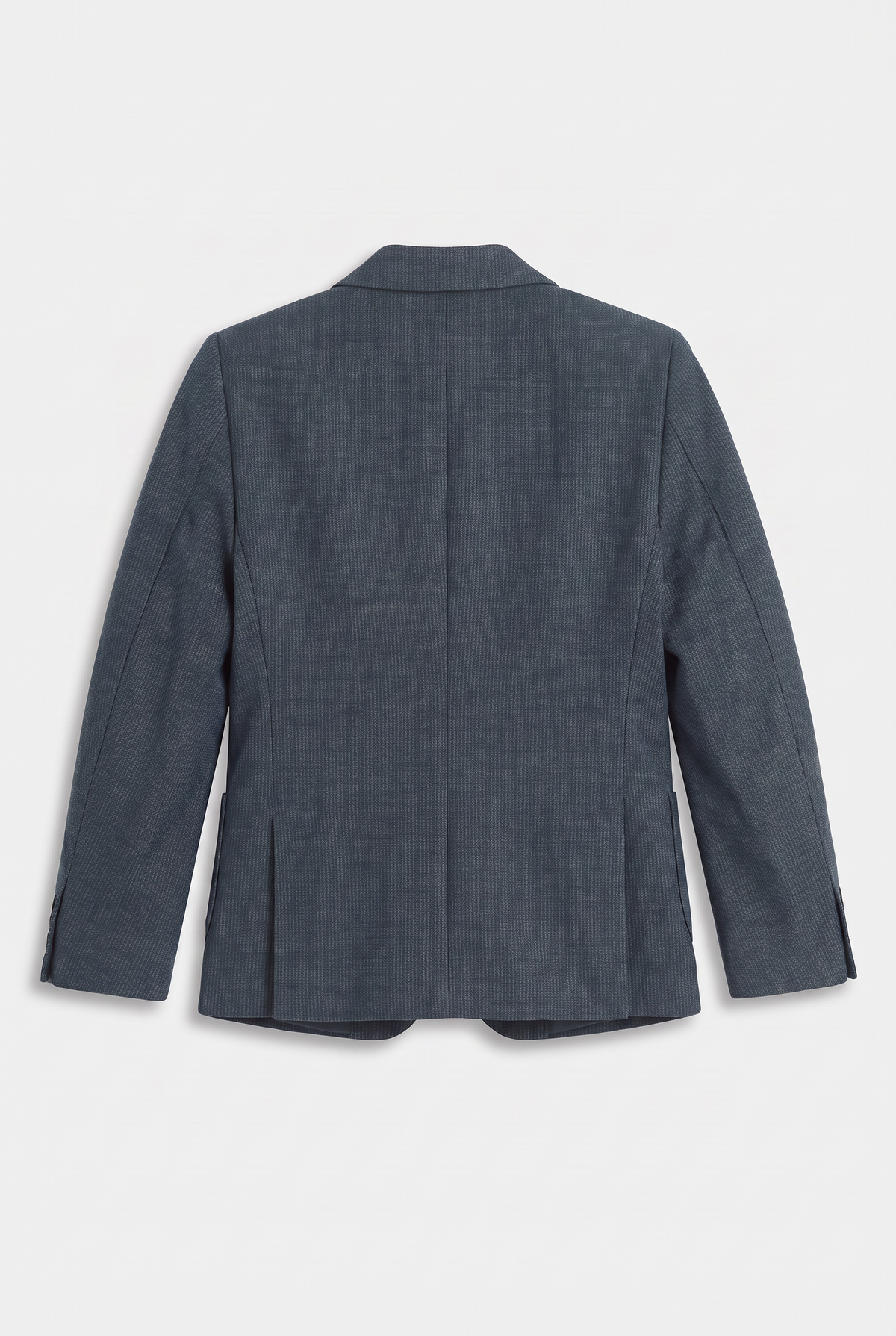 Boys Cotton Blend Slim Fit Formal Twill Blazer - Khaki Green