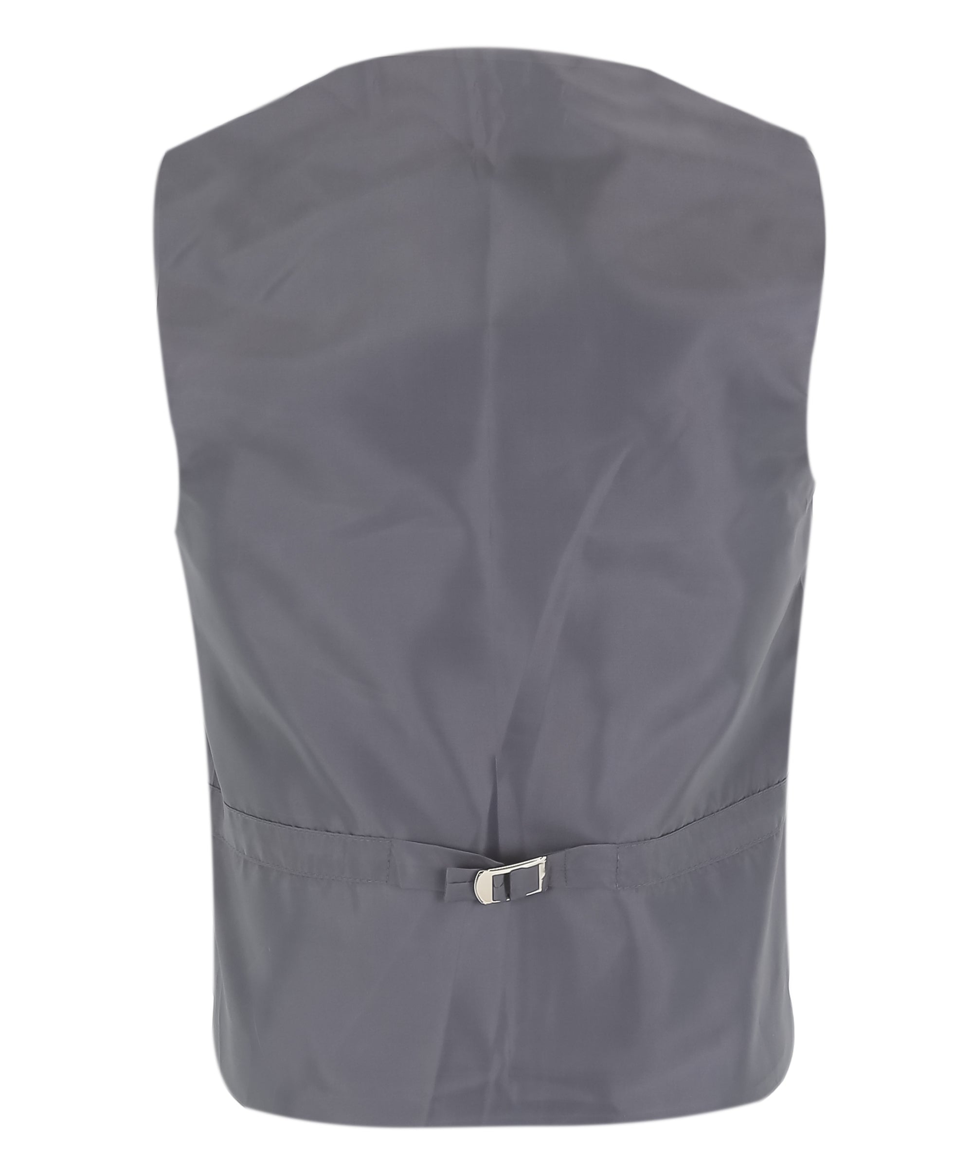 Boys Formal Suit with Patterned Waistcoat and Tie Set - Silver Waistcoata Back Picture