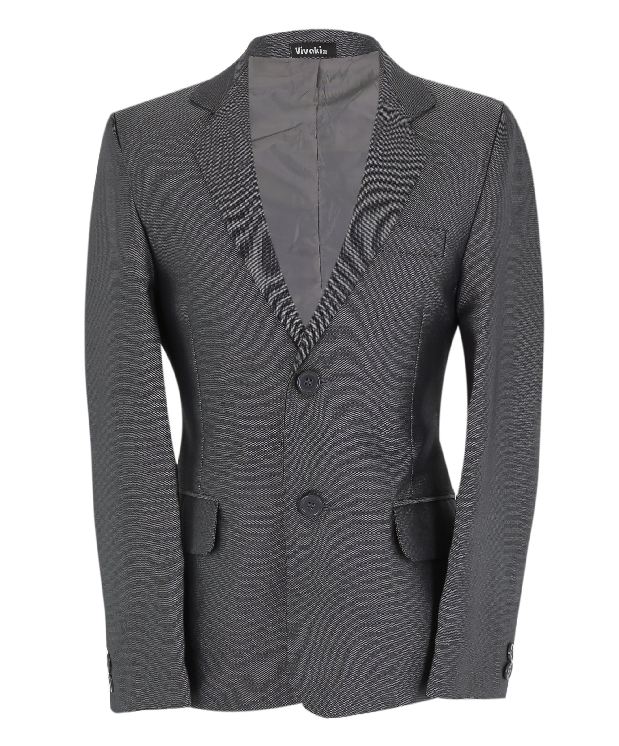 Boys Formal Suit with Patterned Waistcoat and Tie Set - Silver Linning Picture