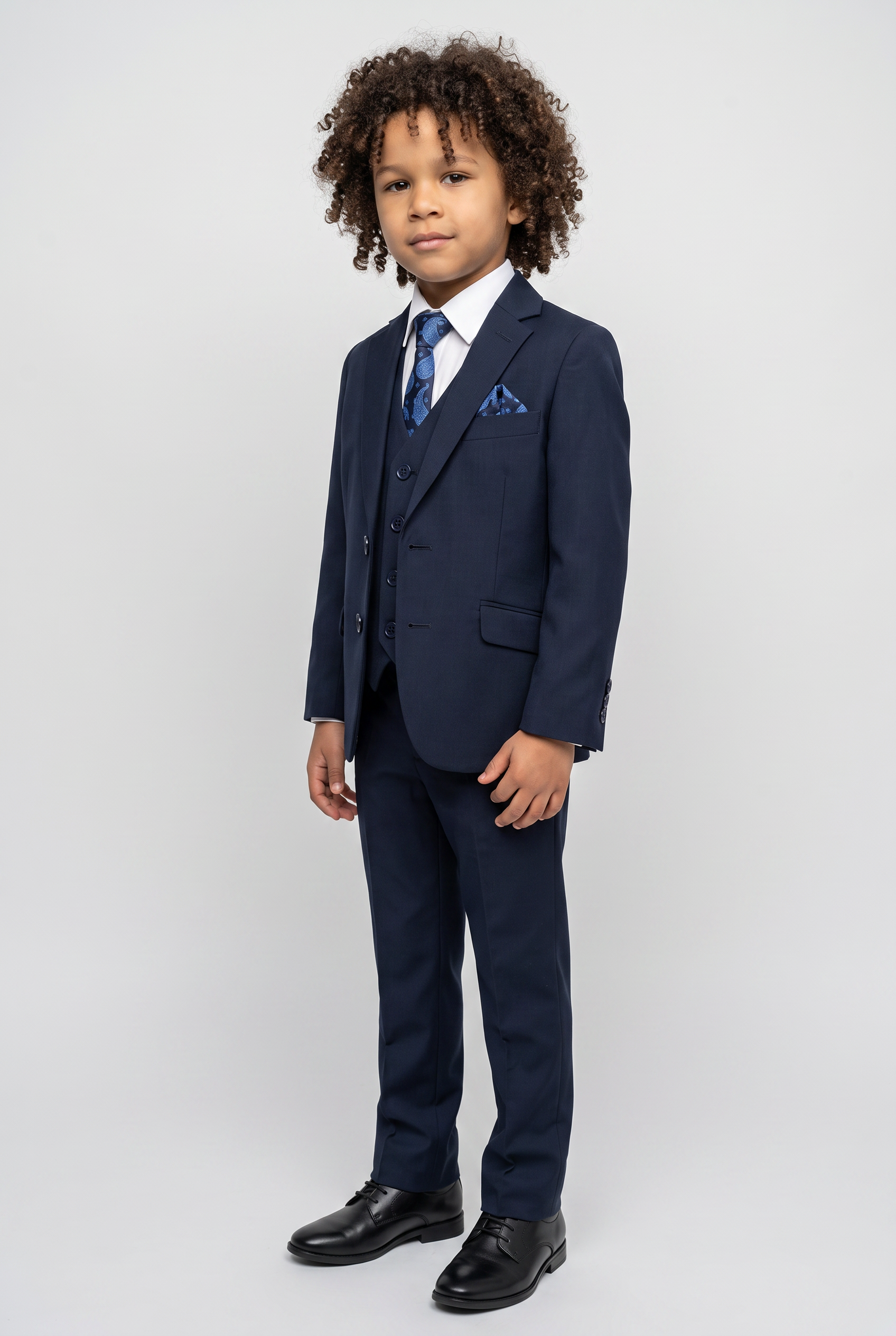 Boys French Navy Blue Suit - Navy Blue