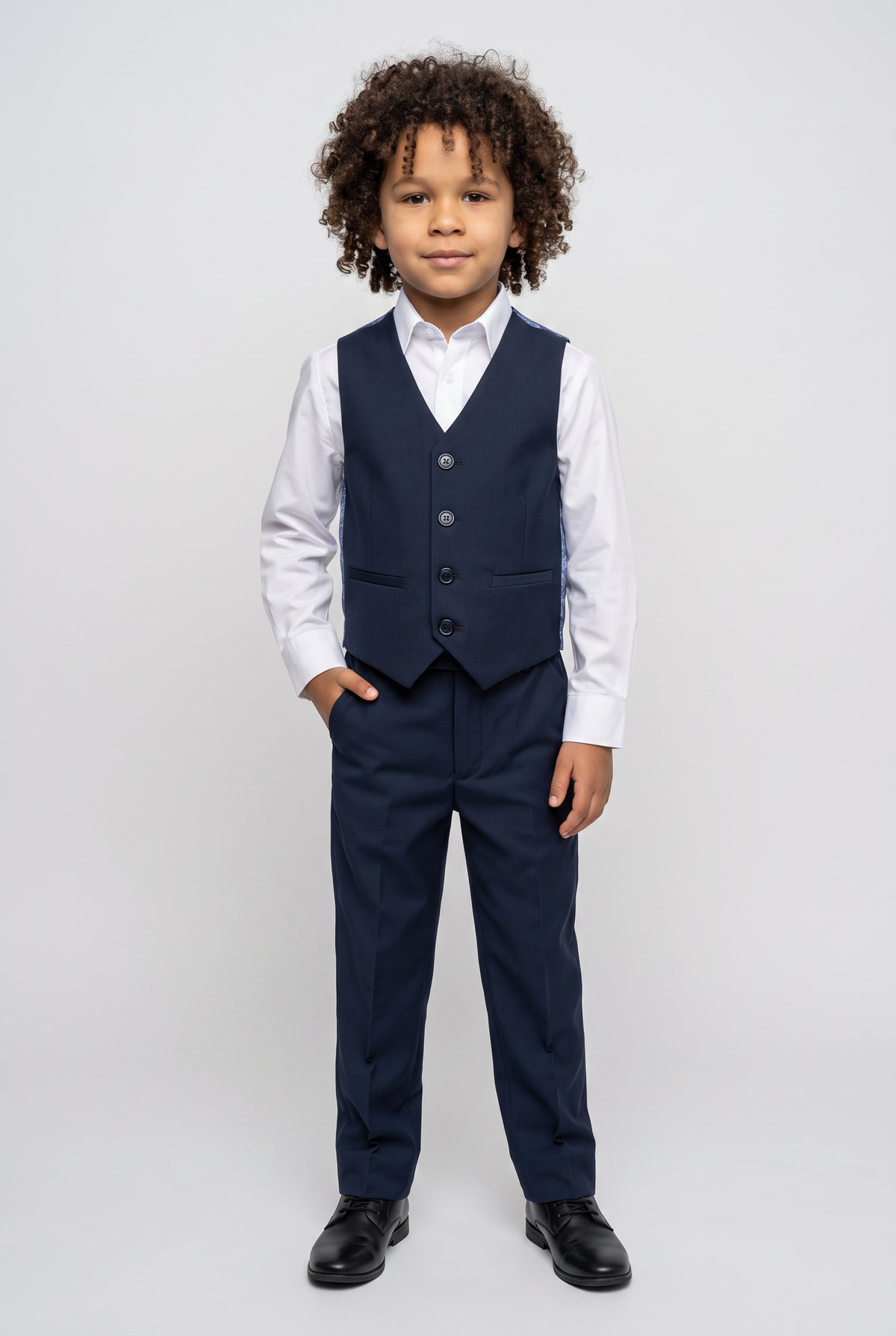 Boys French Navy Blue Suit - Navy Blue