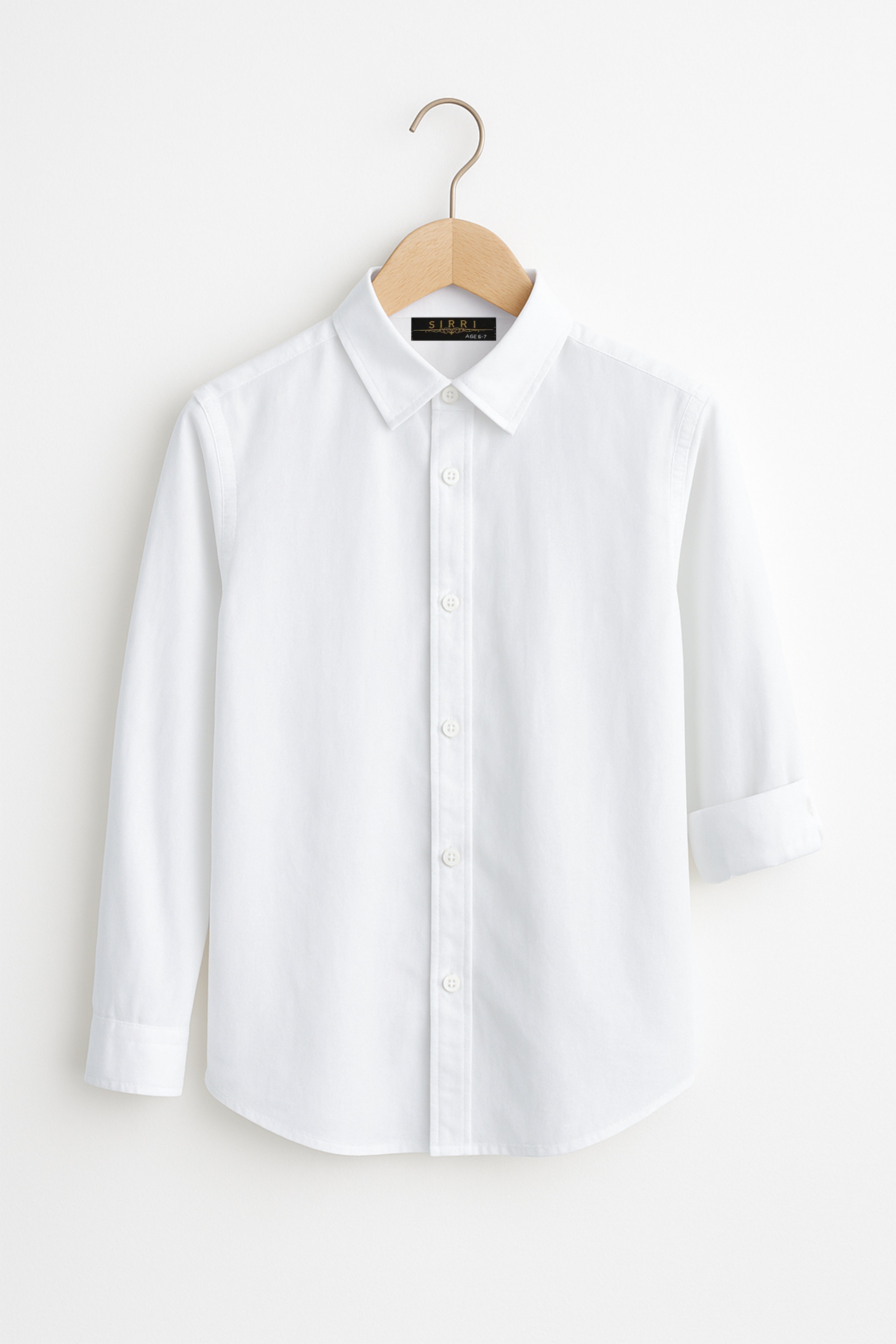 Boys Linen Roll Up Sleeve Shirt - White