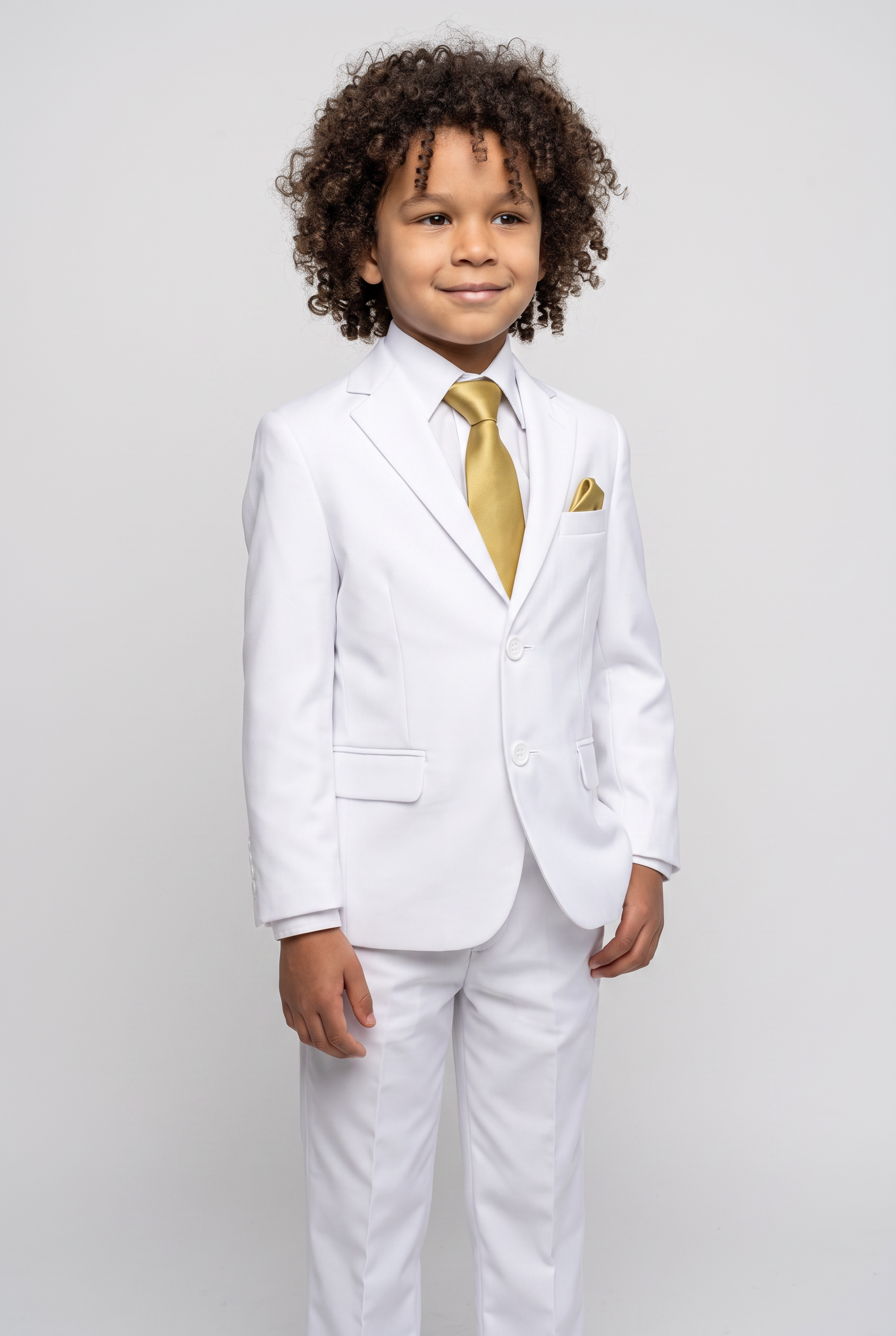 Boys Linen White Communion Suit - RIO - White
