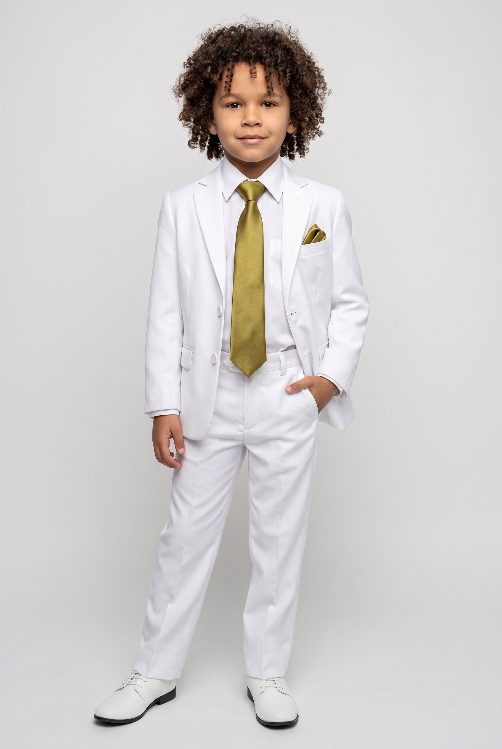 Boys Linen White Communion Suit - RIO - White