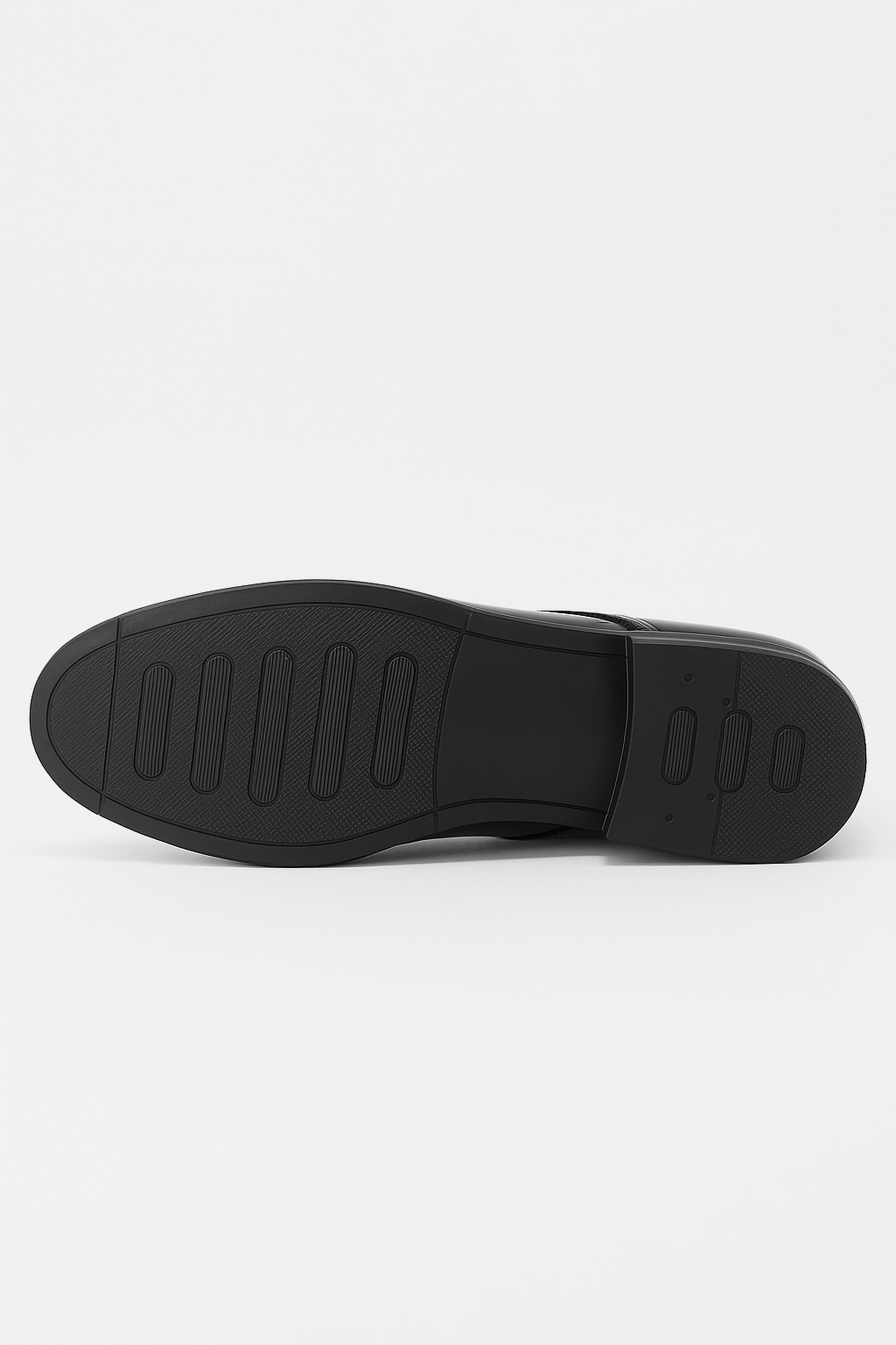 Boys Matte Lace Up Derby Shoes - Nevada - Black Sole Picture