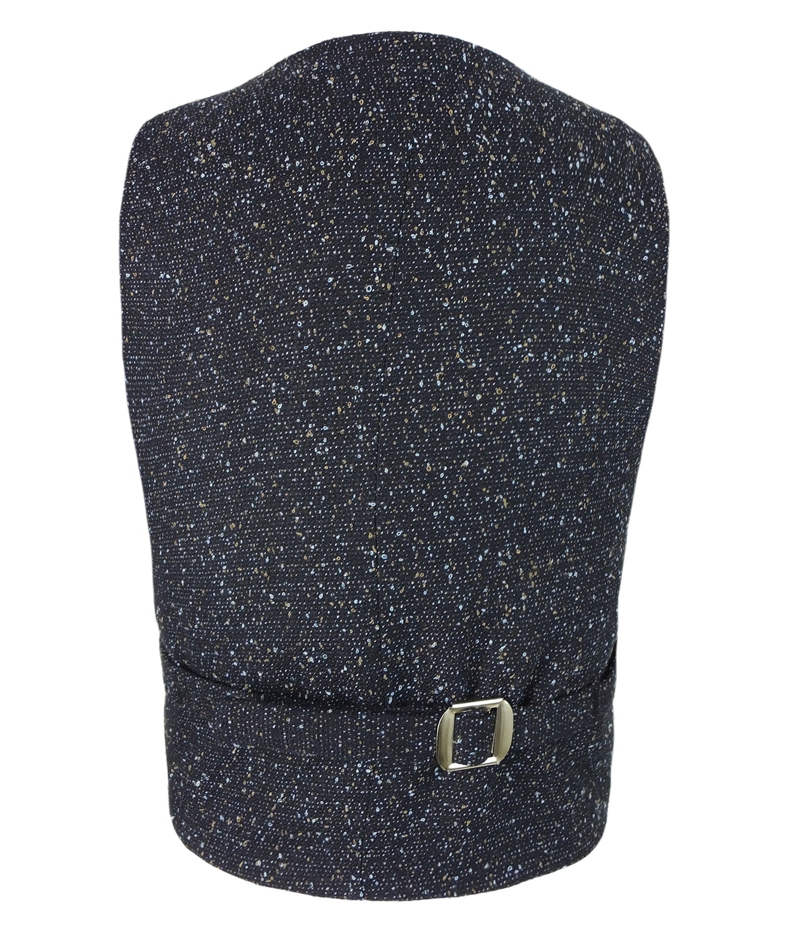 Boys' Navy Formal Tweed Waistcoat