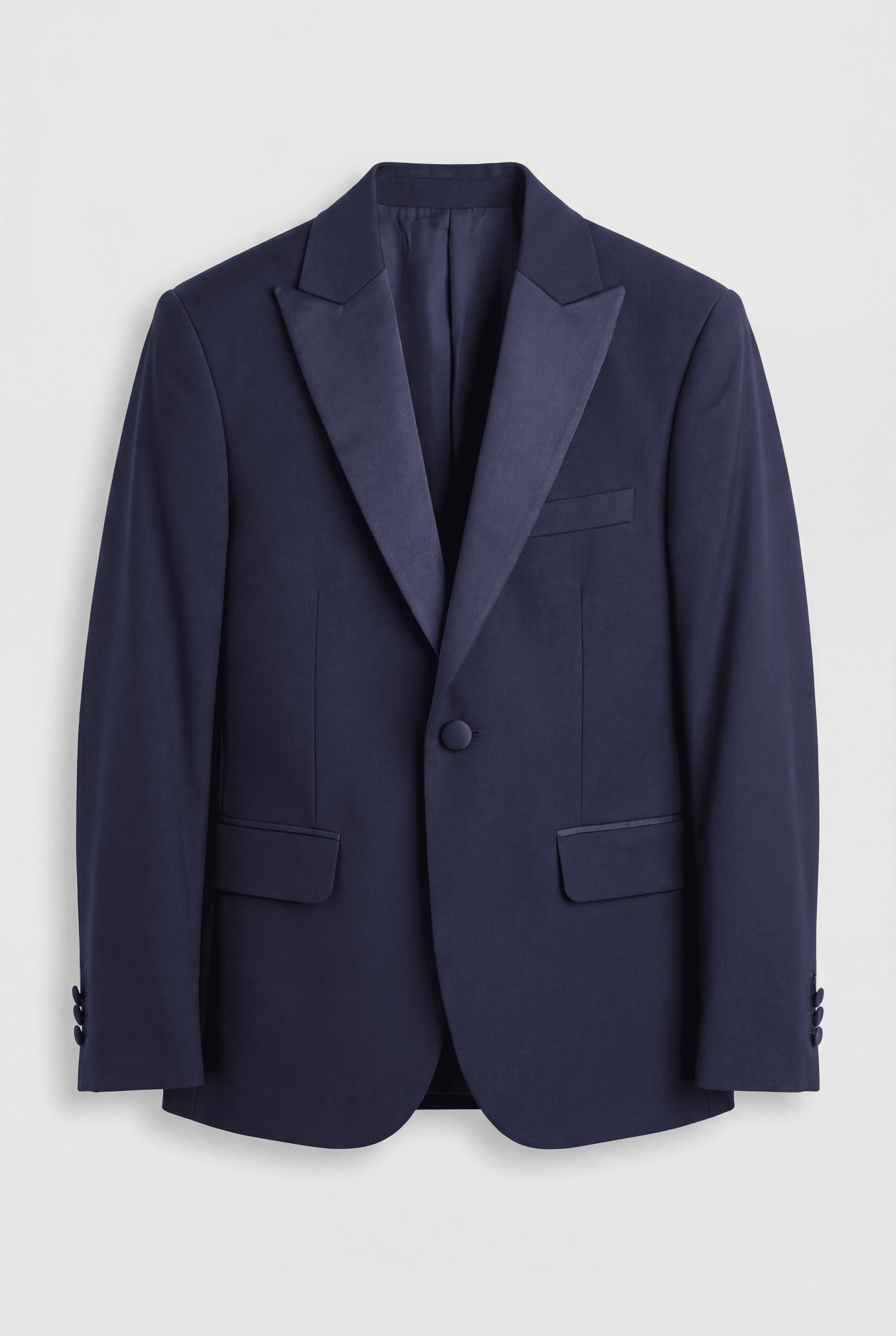 Boys' Navy Tuxedo Suit with Cufflink Shirt