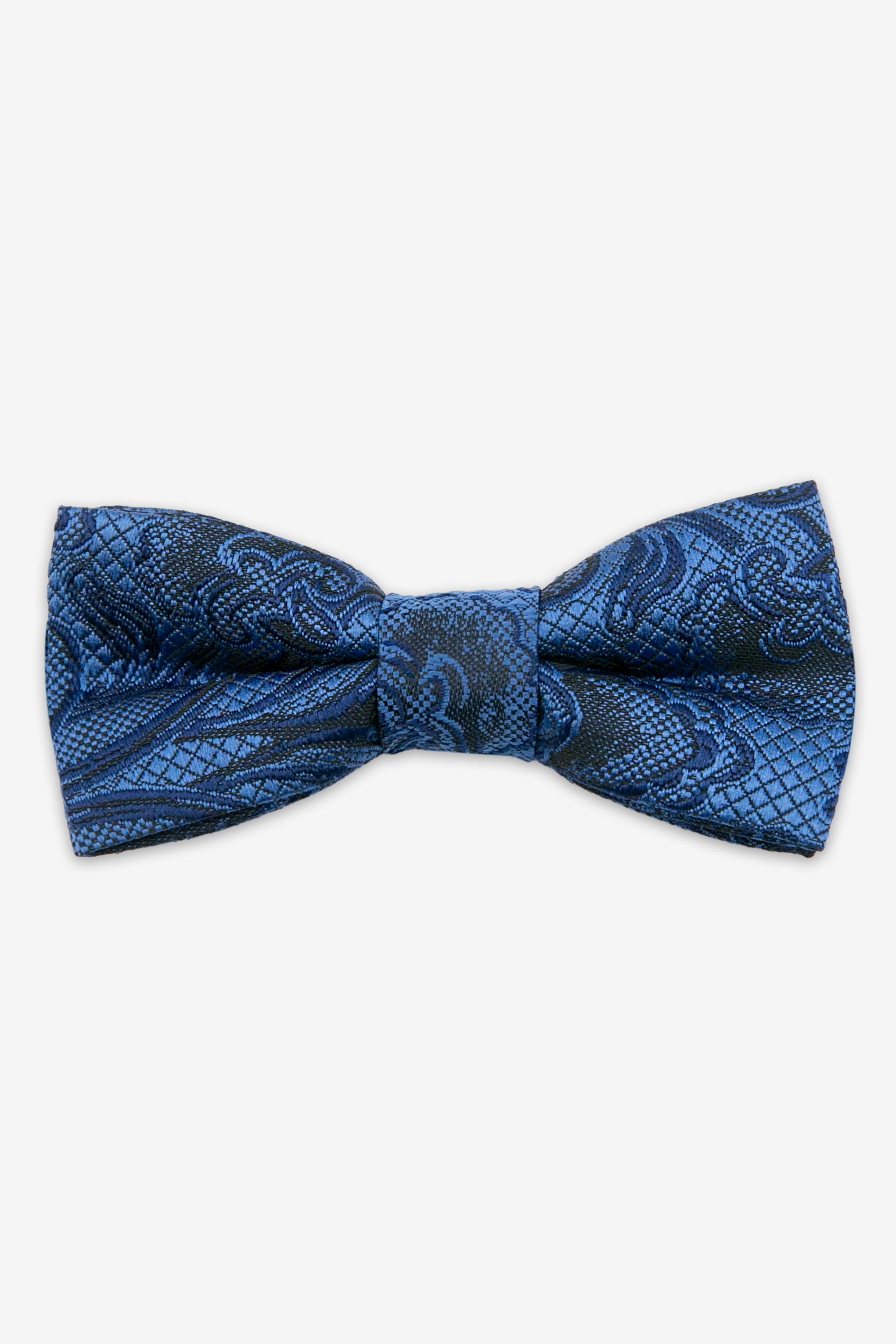 Boys’ Paisley Pre-Tied Dickie Bow Tie - Royal Blue