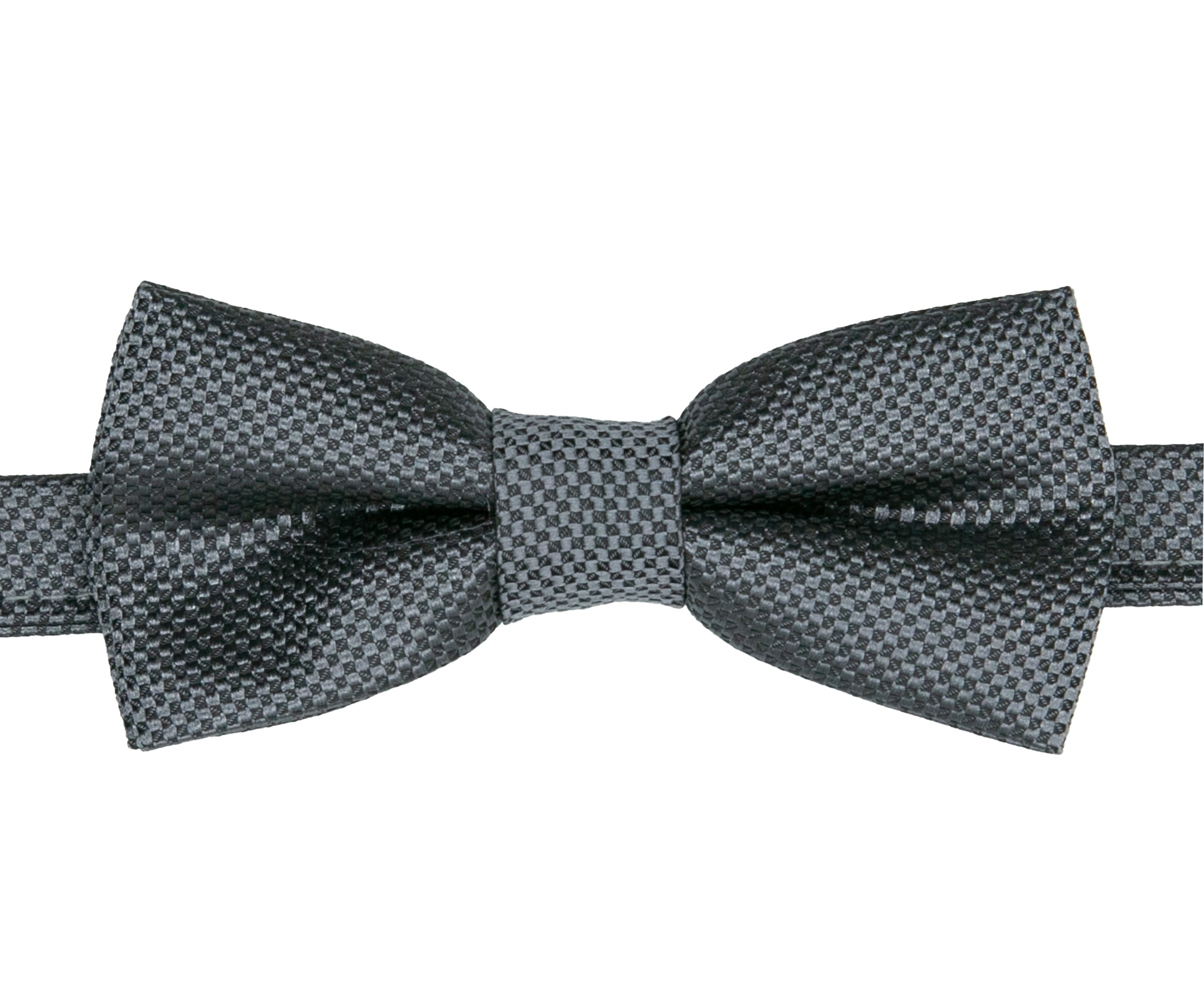 Boys' Pre-Tied Jacquard Dickie Bow Tie Neckwear  - Charcoal