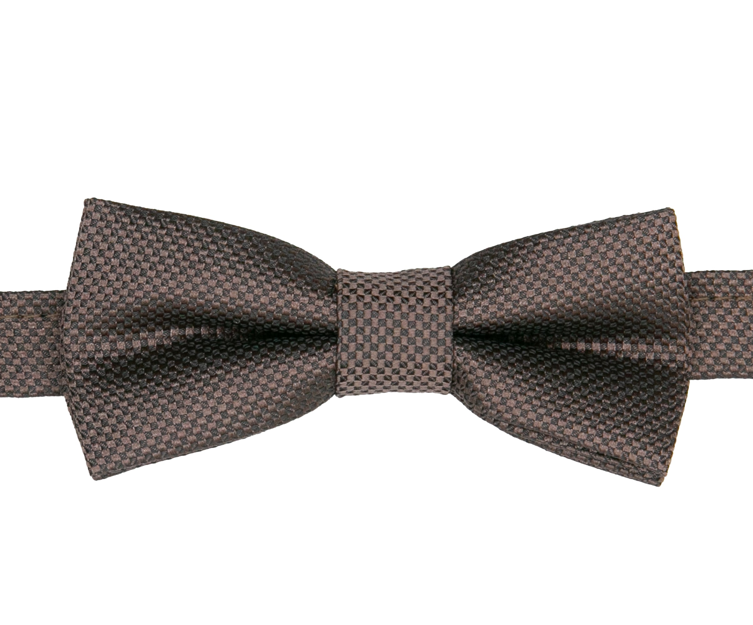 Boys' Pre-Tied Jacquard Dickie Bow Tie Neckwear  - Dark Brown