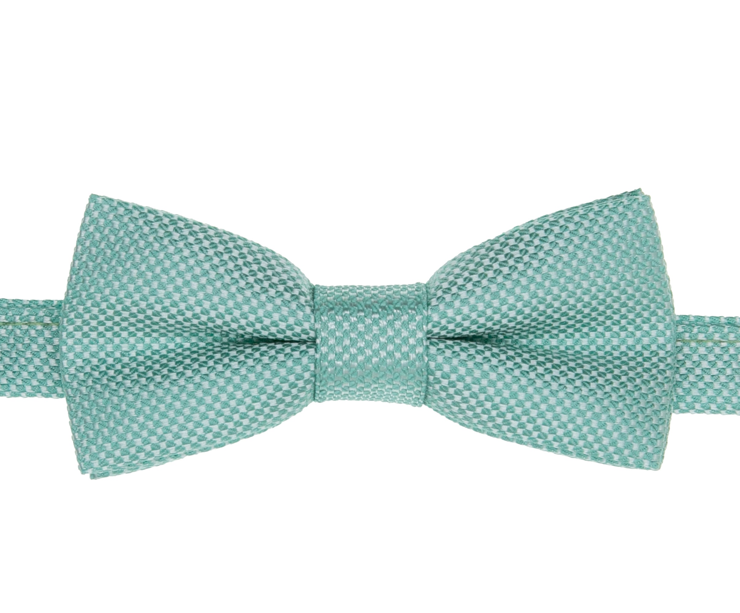 Boys' Pre-Tied Jacquard Dickie Bow Tie Neckwear   - Mint Blue