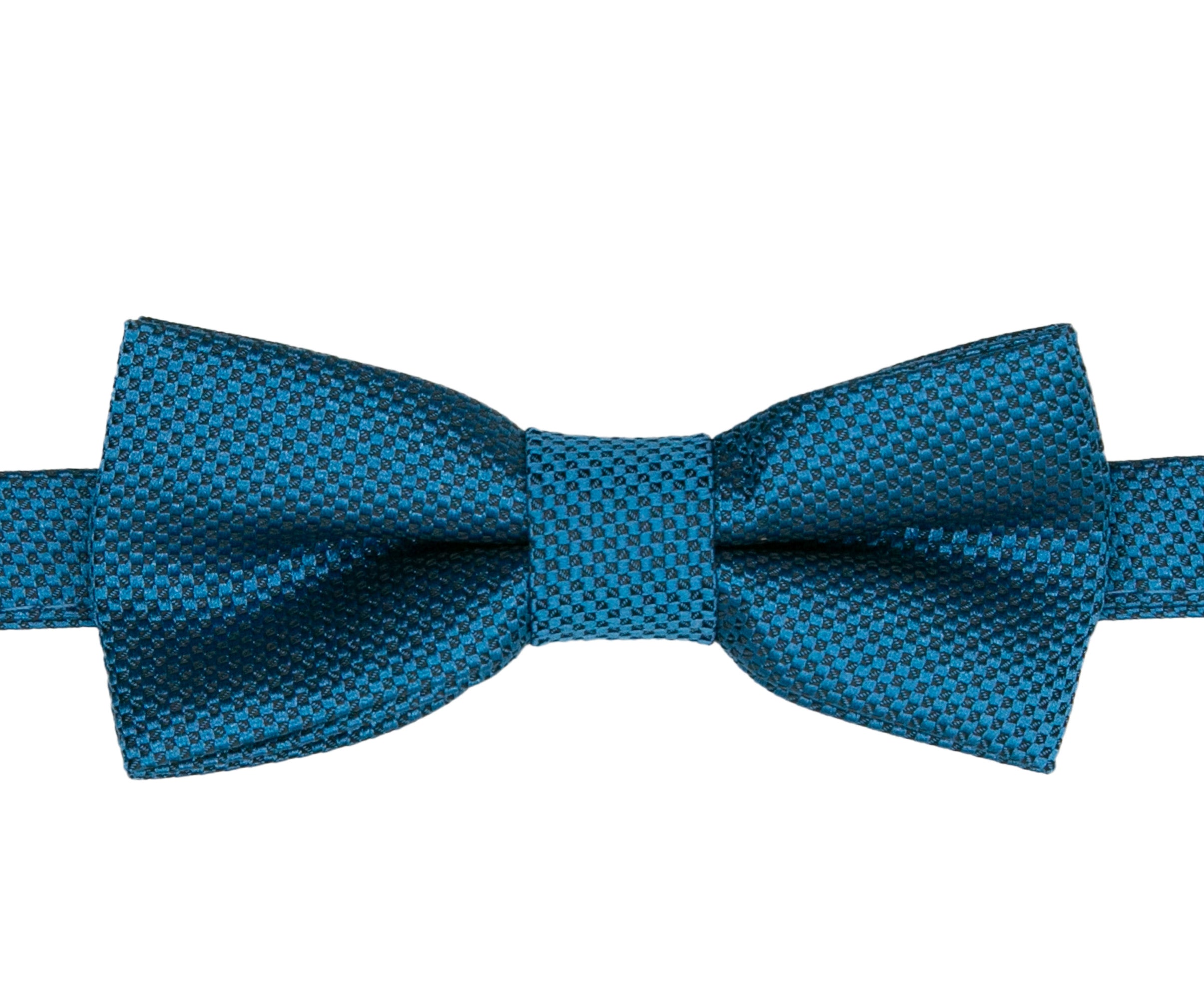 Boys' Pre-Tied Jacquard Dickie Bow Tie Neckwear  - Petrol Blue