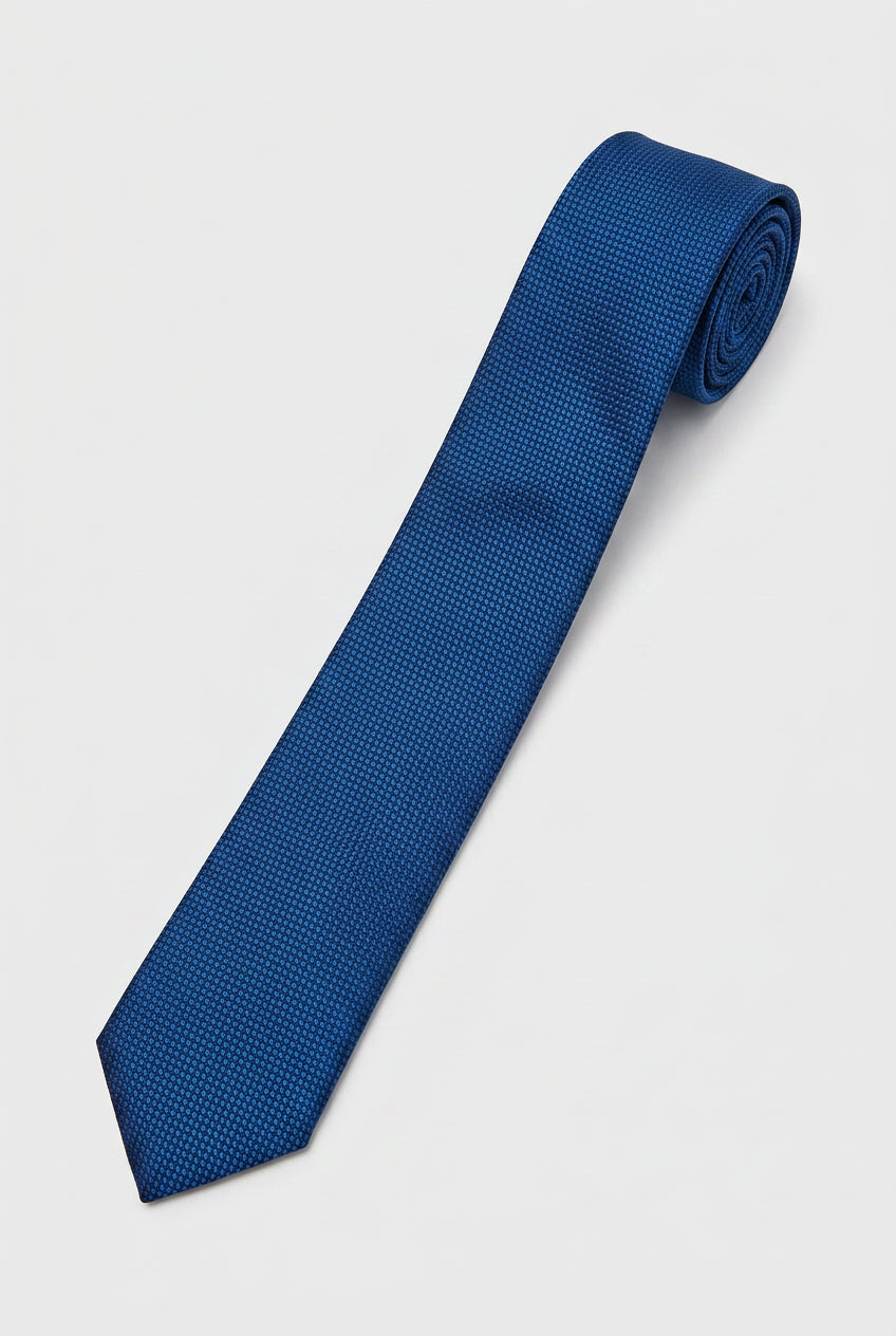 Boys' Slim Pre-Tied Textured Formal Tie - Blue