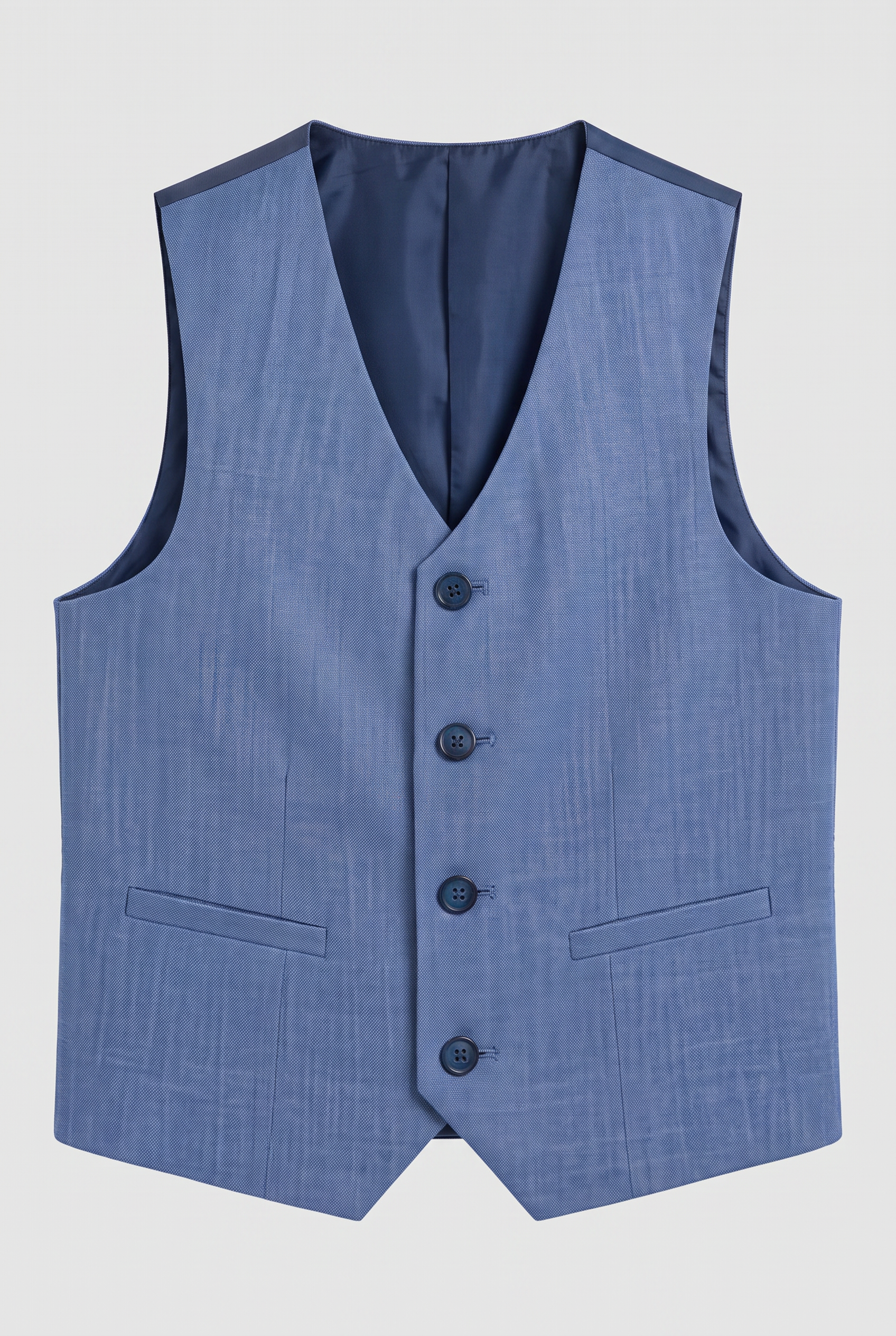 Boys Slim Fit Formal Suit - Blue Jay