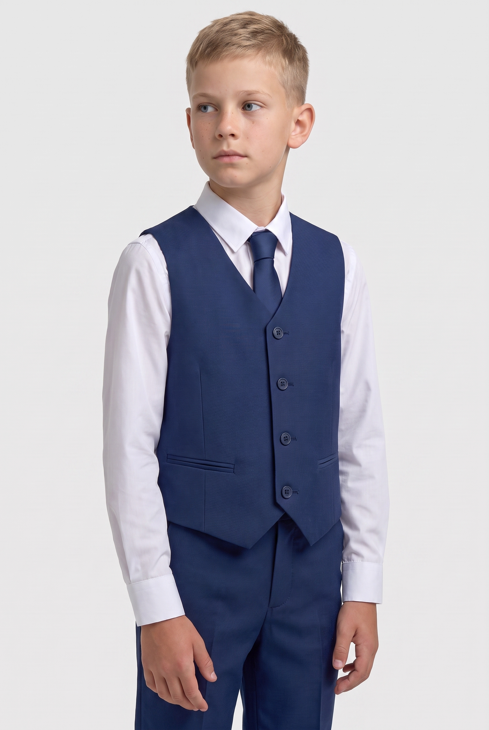 Boys Slim Fit Royal Blue Suit - FORD