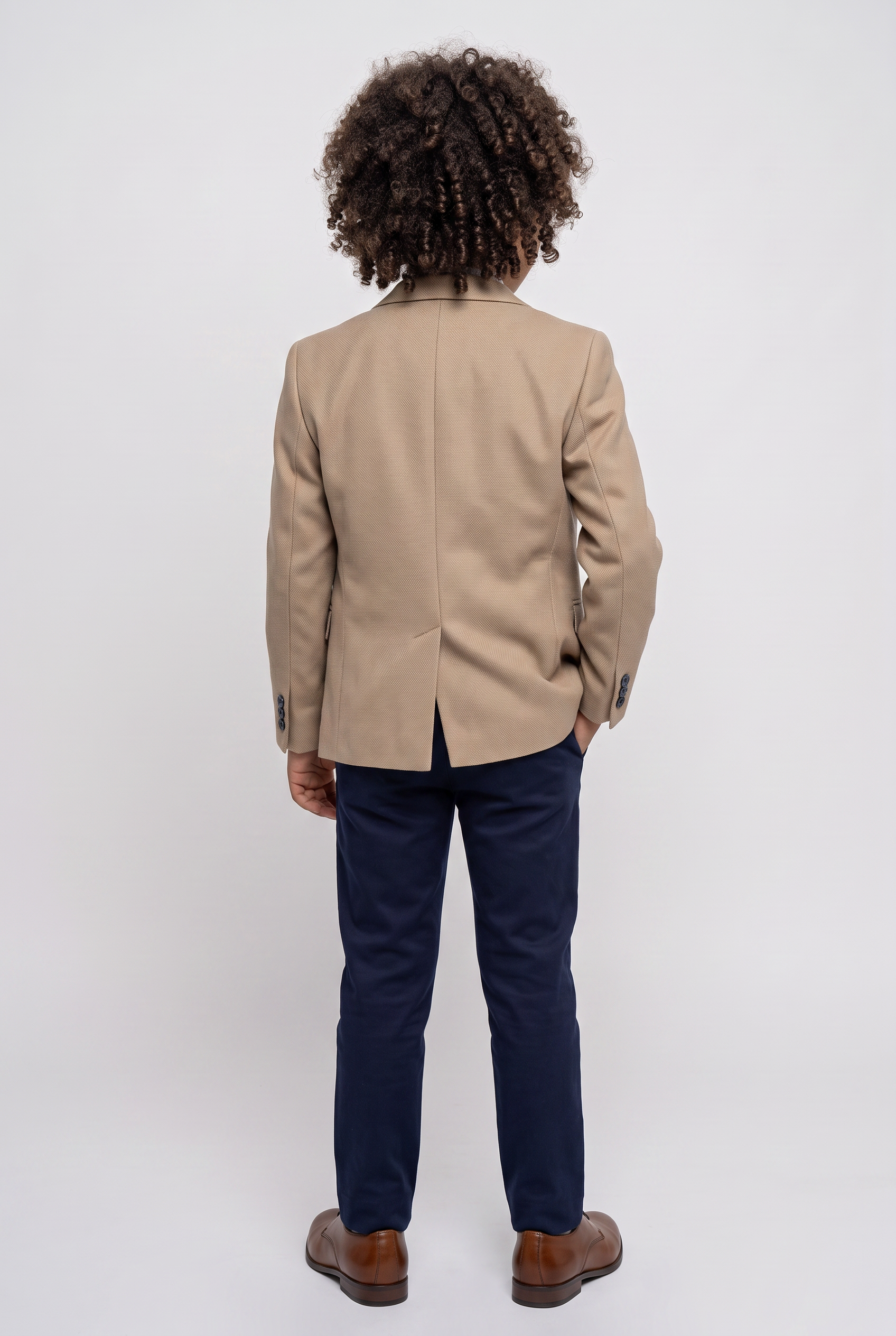 Boys Slim Fit Suit - HENRY - Beige