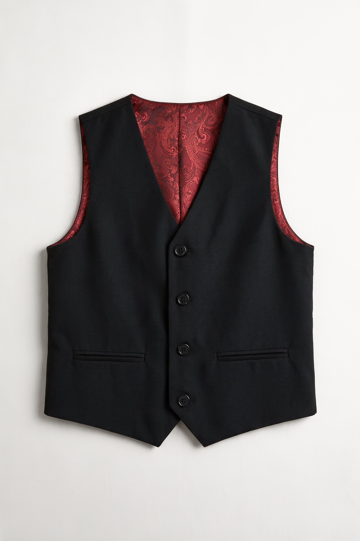 Boys Tailored Fit Black Suit - PARKER - Black