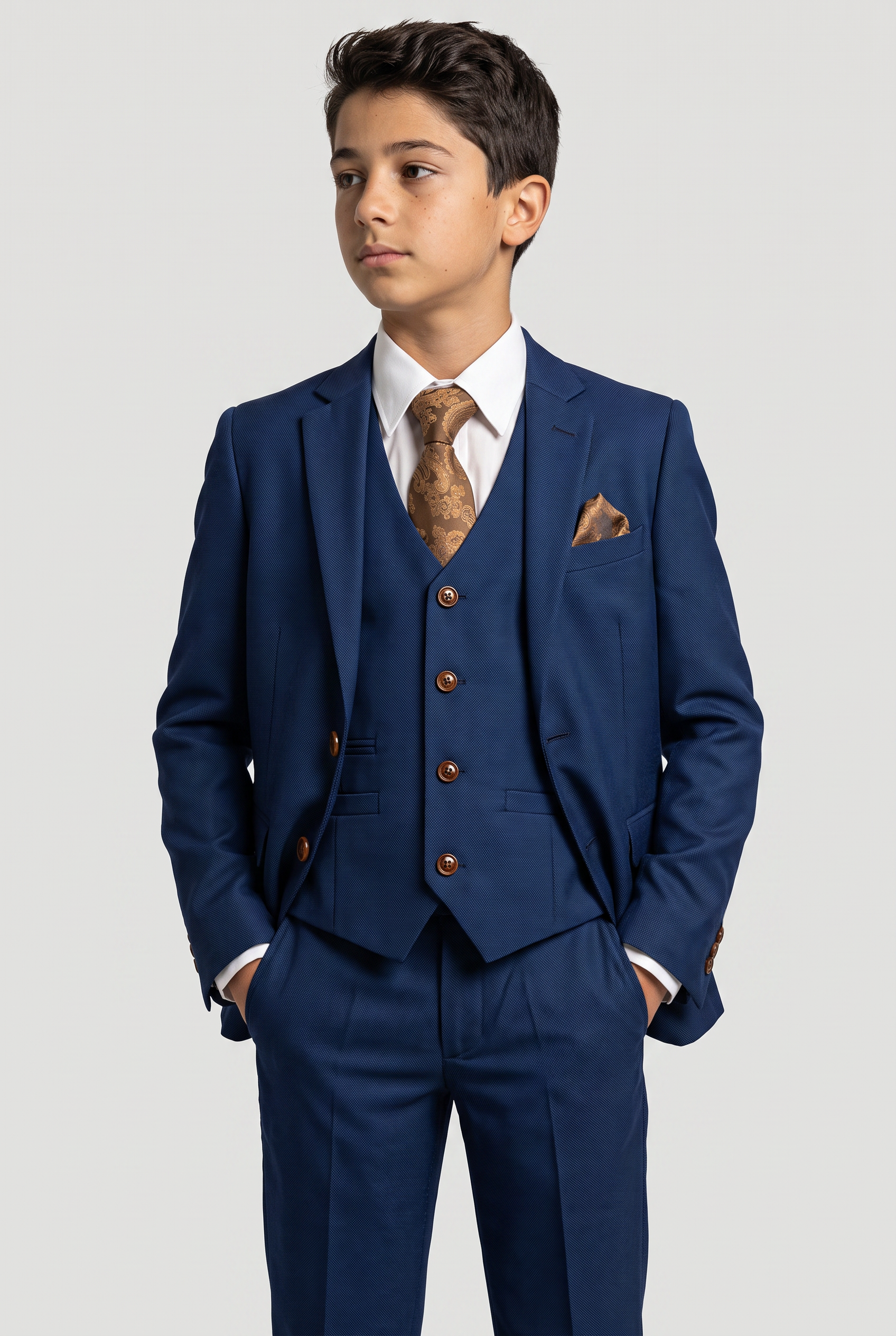 Boys Tailored Fit Suit - MAYFAIR - Royal Blue